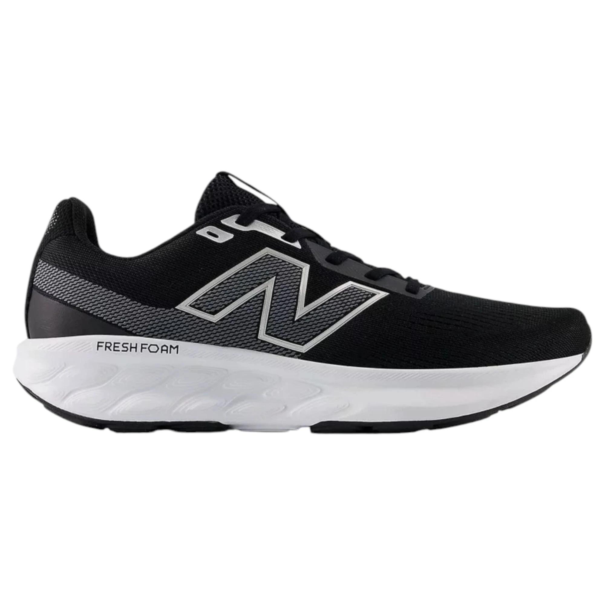 4 New Balance Mens Fresh Foam 520 v9 Athletic Running Shoes BLACK/WHITE, 4 of 5