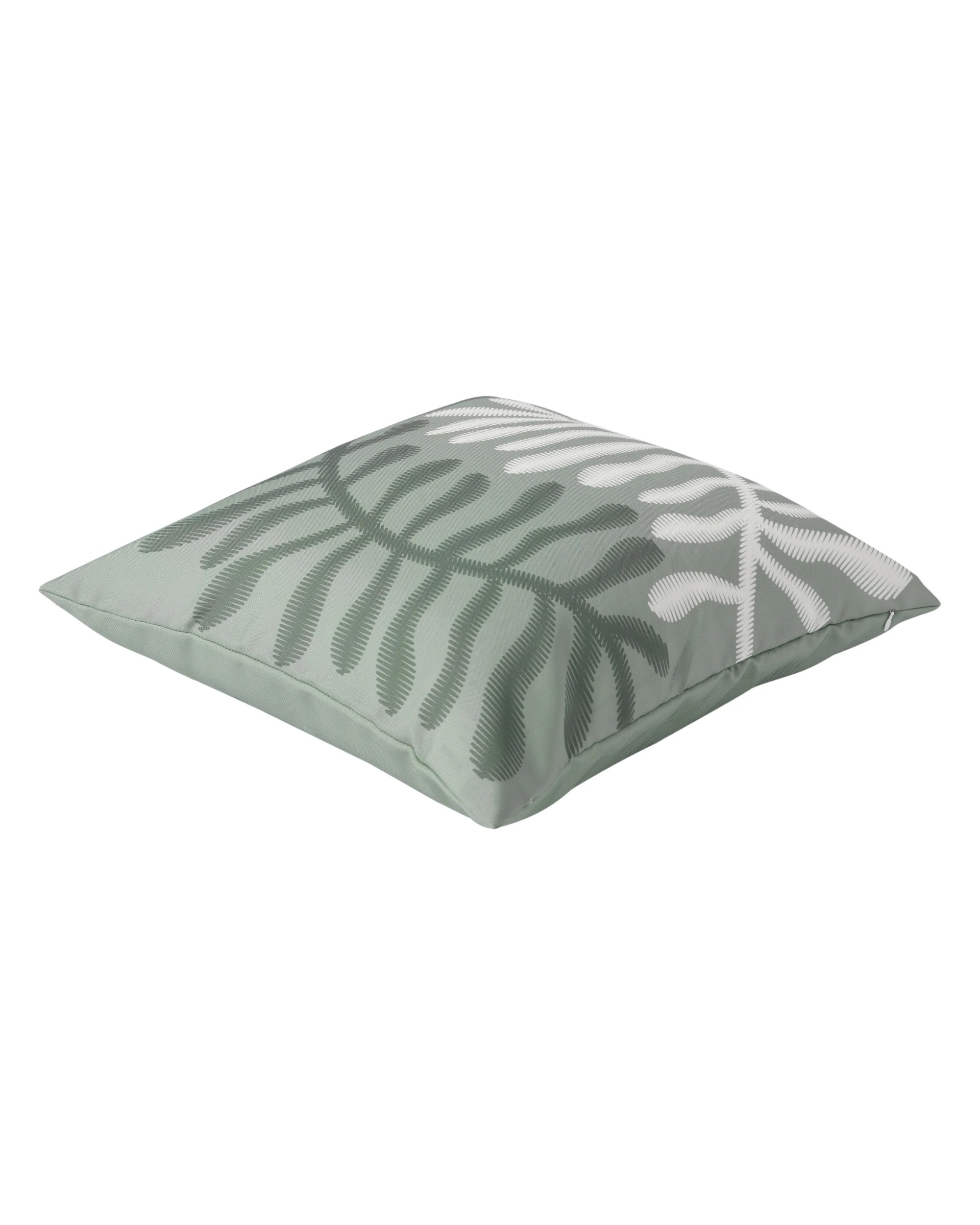 3 Vibes Fennel Printed Outdoor Cushion 50x50cm - Sage, 3 of 7