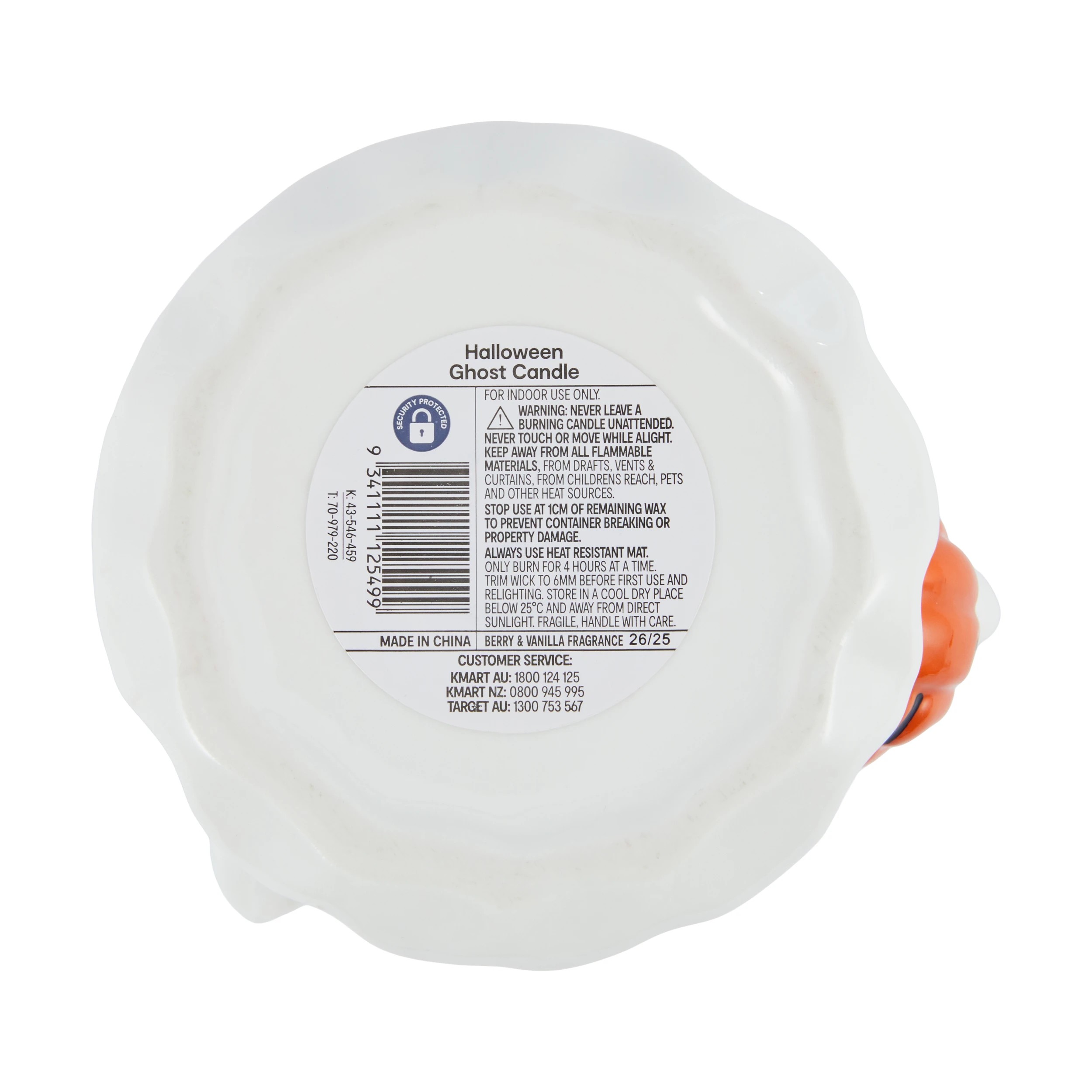5 Halloween Ghost Spooky Scented Candle, 5 of 5