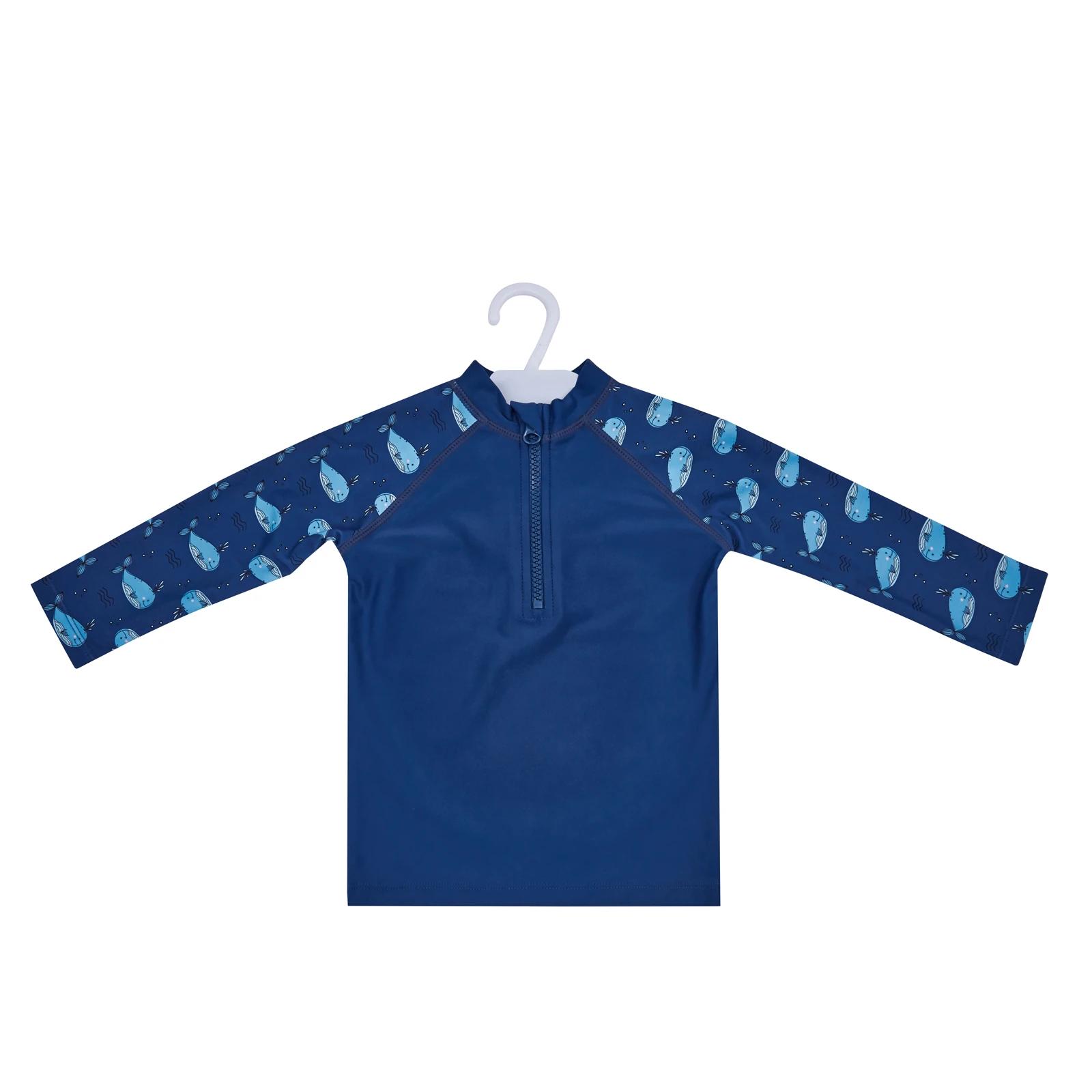 1 Big Softies 3pc-L/S Rashie, Short & Hat BLUE WHALE, 1 of 6
