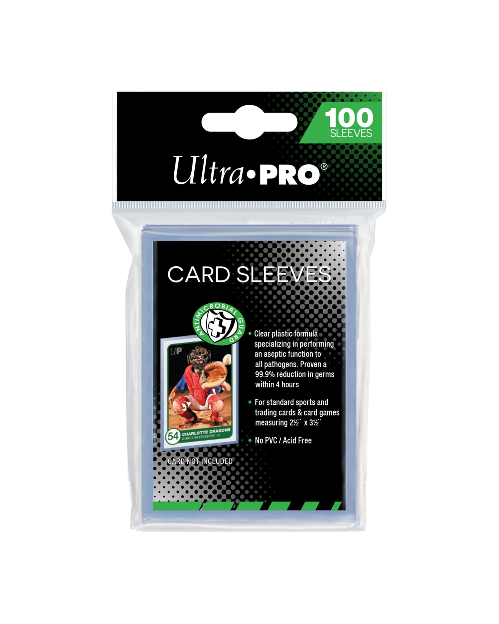 1 Ultra Pro 2.5 inch x 3.5 inch Antimicrobial Card Sleeves 100 Pack, 1 of 1