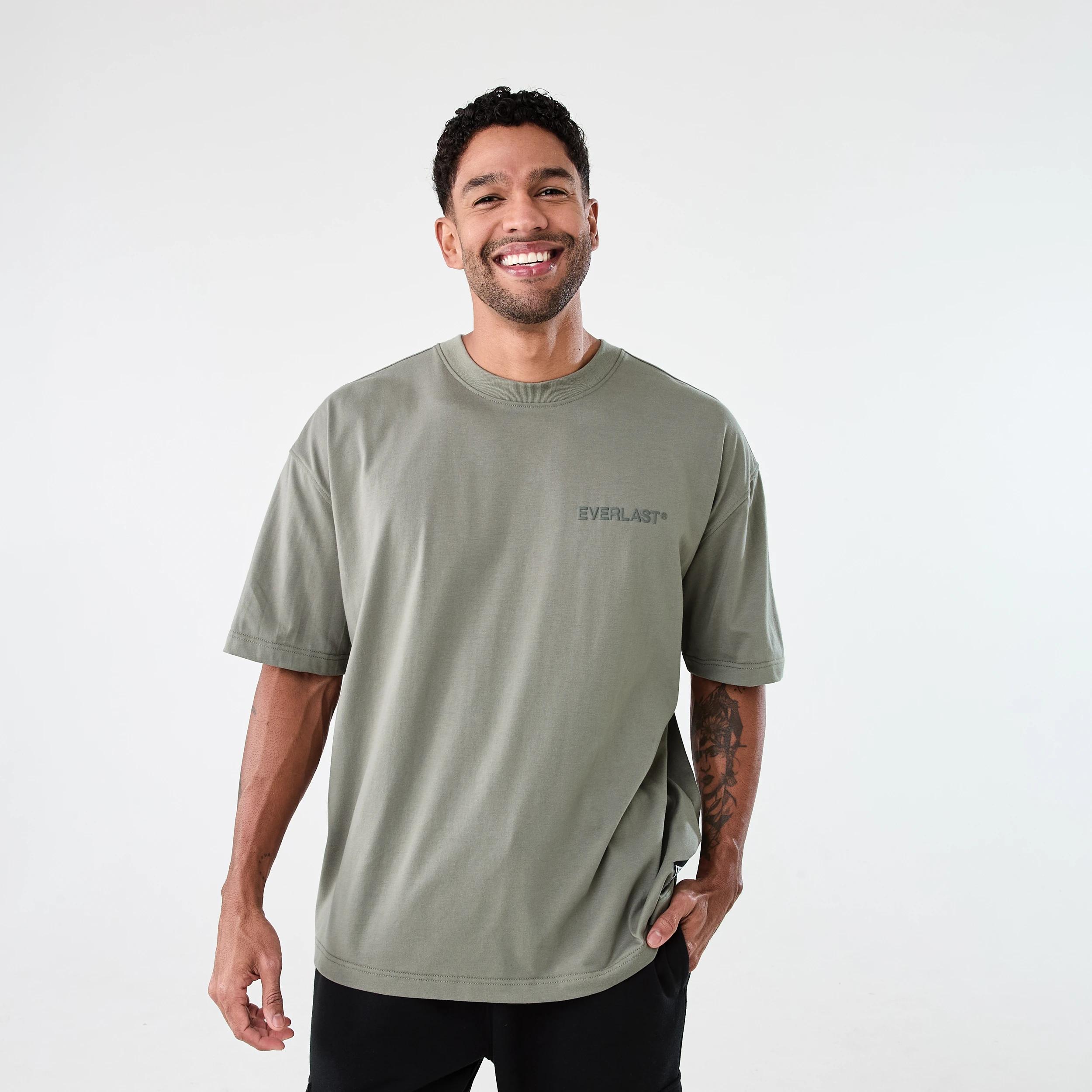1 Everlast Mens Athletic Crew Neck T-shirt EVERLAST DRY HERB, 1 of 6