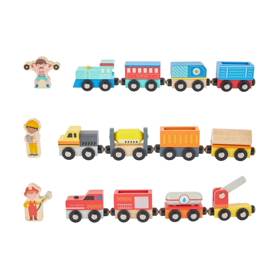 1 Wooden Train and Carriage Set - Assorted, 1 of 10
