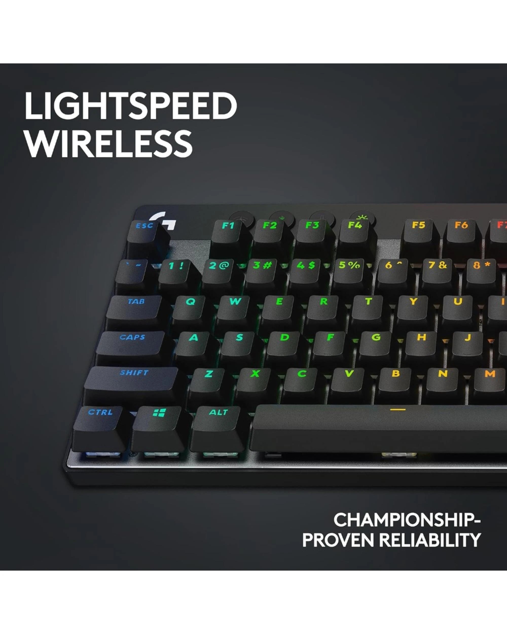3 Logitech G PRO X TKL LIGHTSPEED Gaming Keyboard - Black, 3 of 8