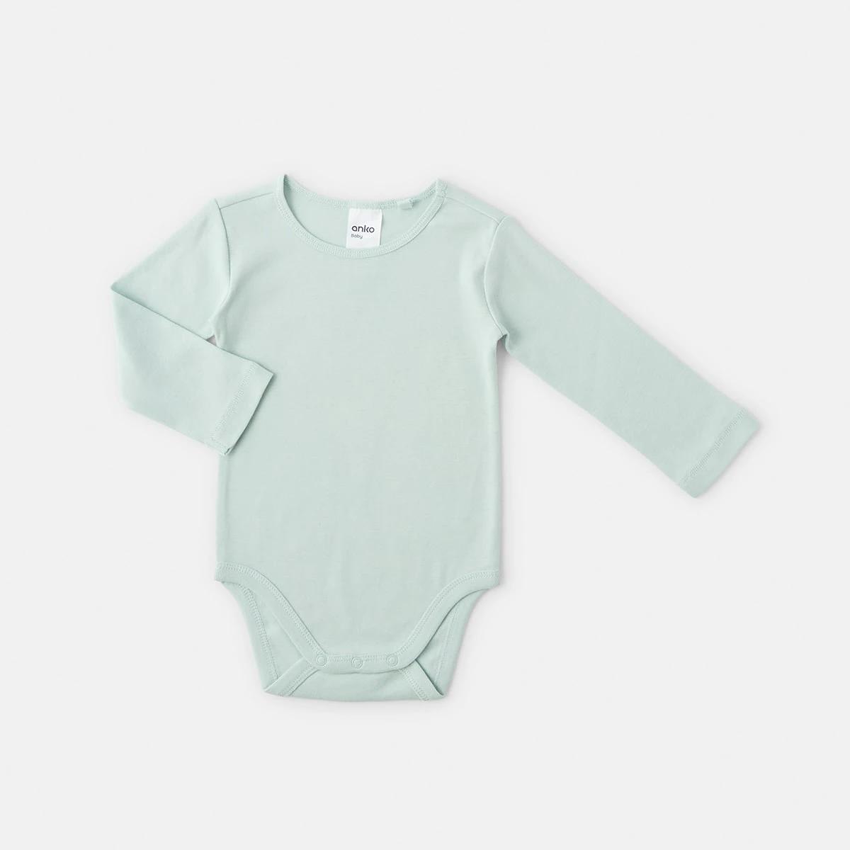 4 2 Pack Long Sleeve Bodysuits SURF SPRAY AND WHITE MARLE, 4 of 6