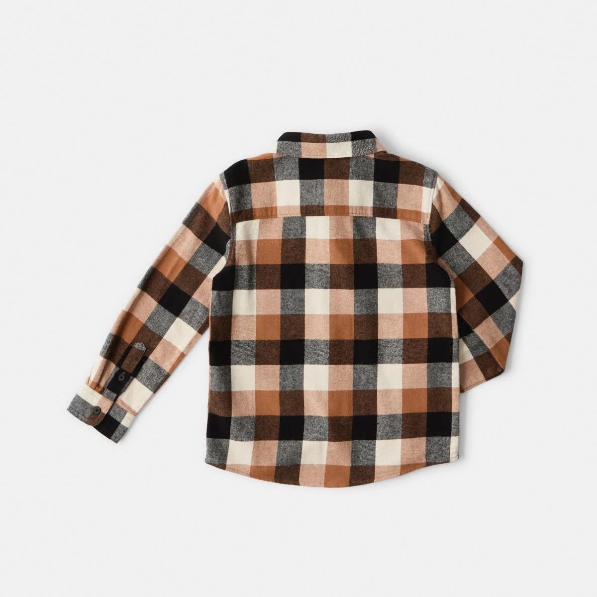 10 Yarn Dyed Flannel Shirt Brn Check, 10 of 10