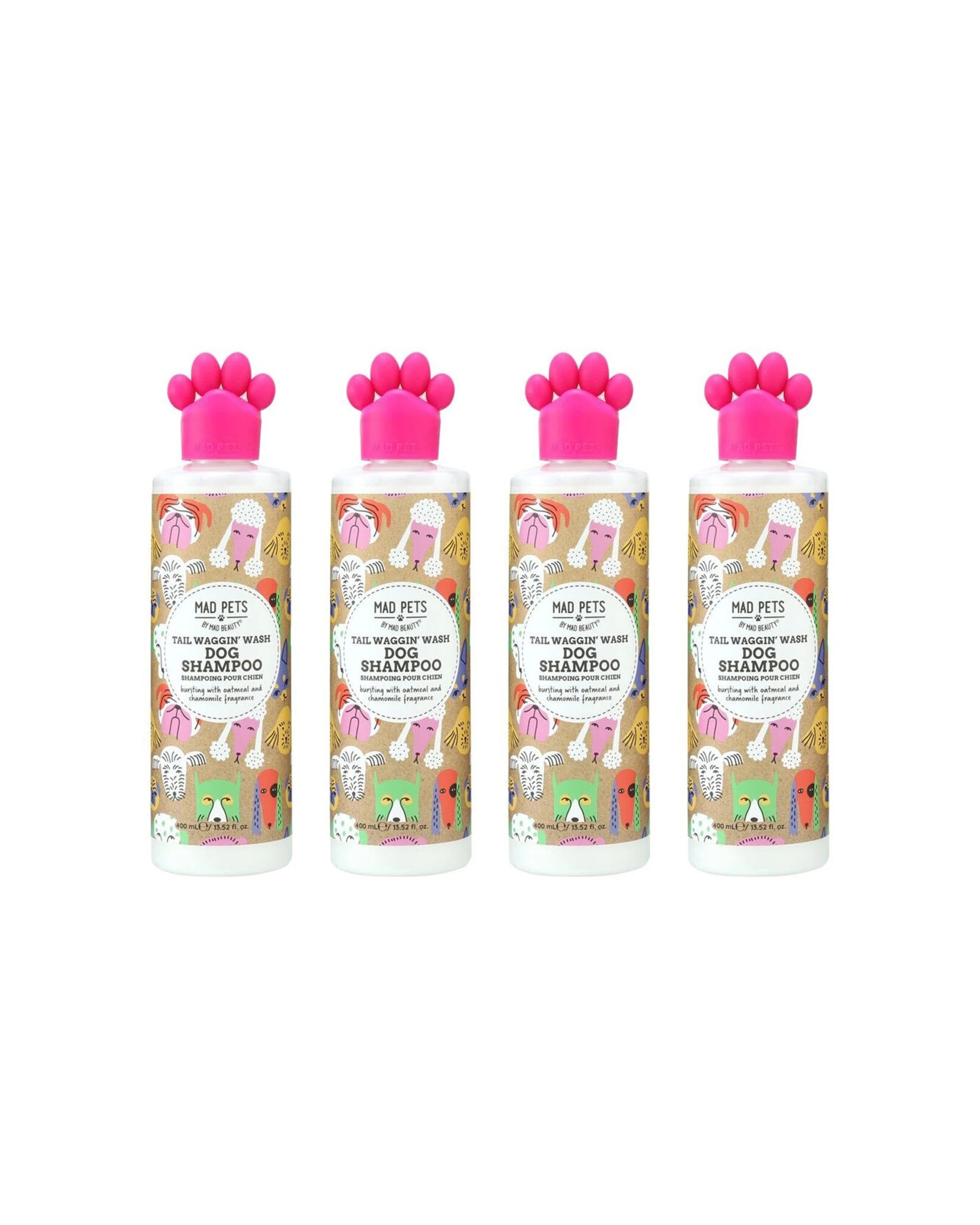 1 Mad Pets Deep Cleansing Dog Fur Shampoo Oatmeal & Chamomile 4PK 400ml - Multi, 1 of 1