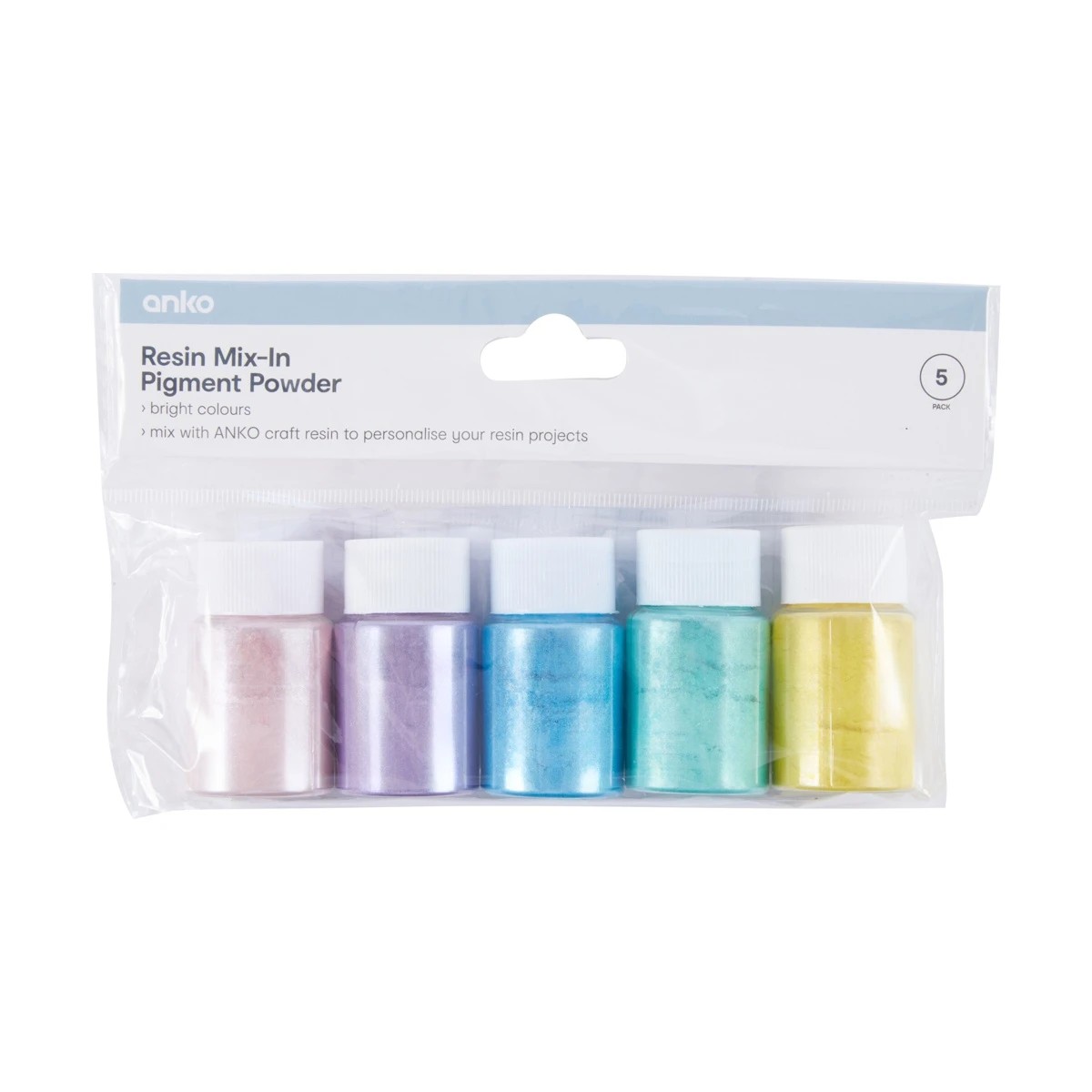 1 5 Pack Resin Mix-in Pigment Powder - Brights, 1 of 9