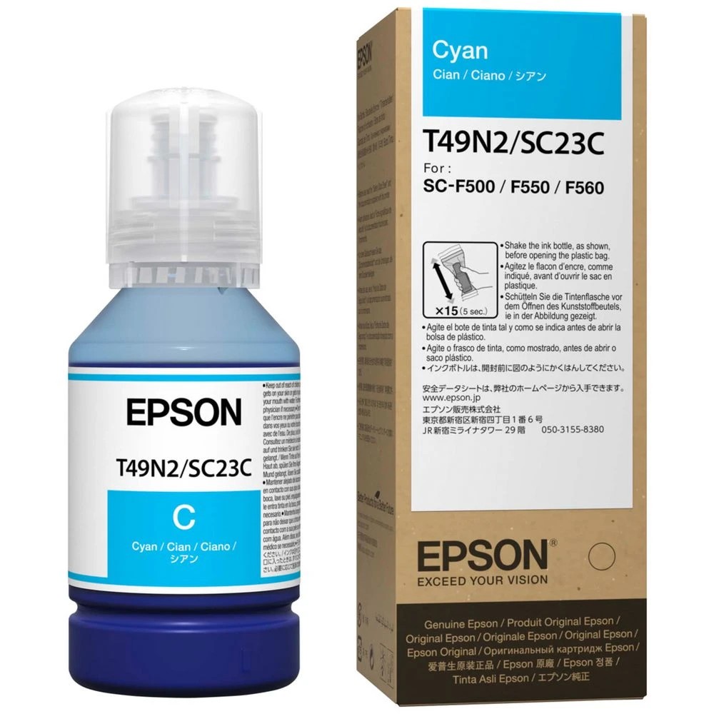1 Epson UltraChrome Dye Sub Ink Bottle Cyan, 1 of 1