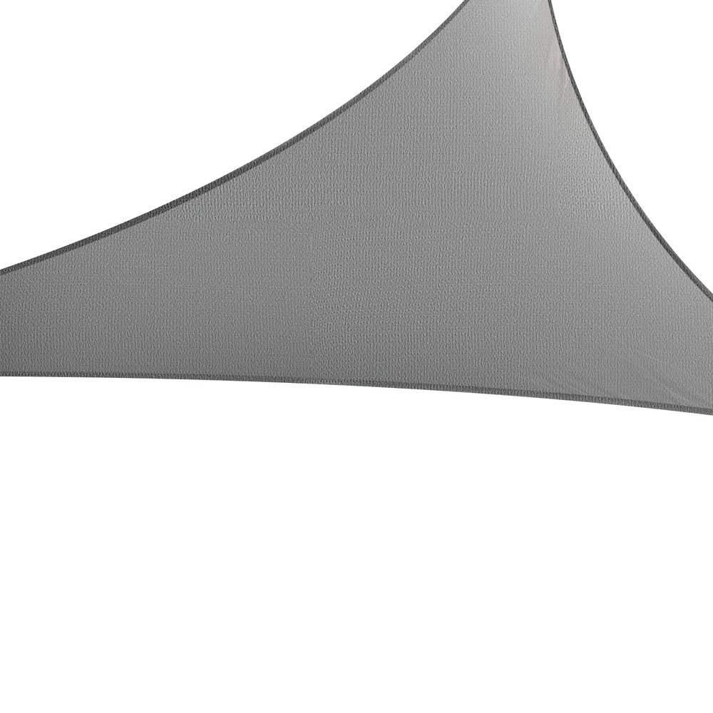 1 Instahut Shade Sail Cloth Shadecloth Canopy Triangle 280gsm - Grey, 1 of 5