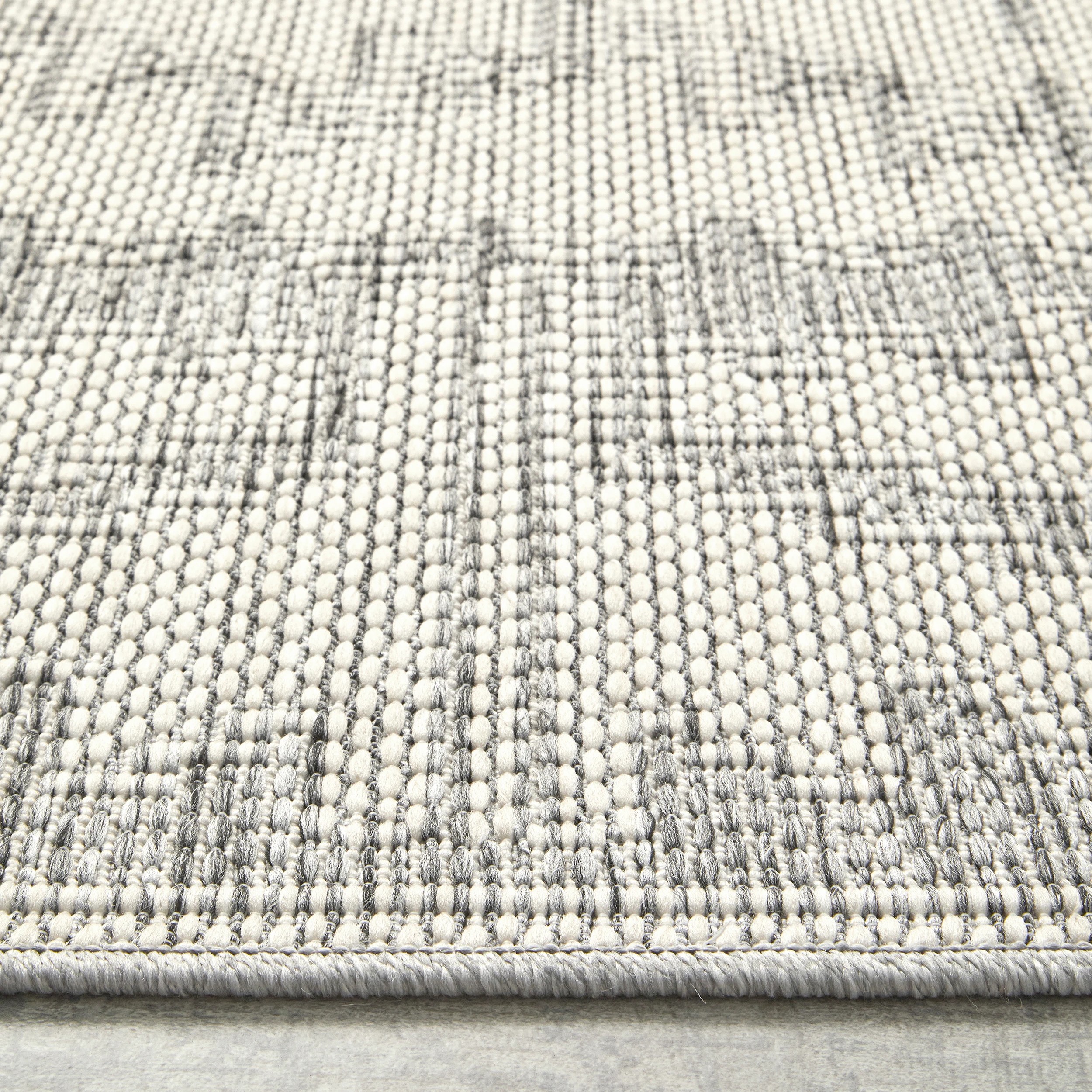 3 Common Ground Rugs Palmline Kuza 330x240cm - Extra Large Outdoor Rug - Grey, 3 of 8