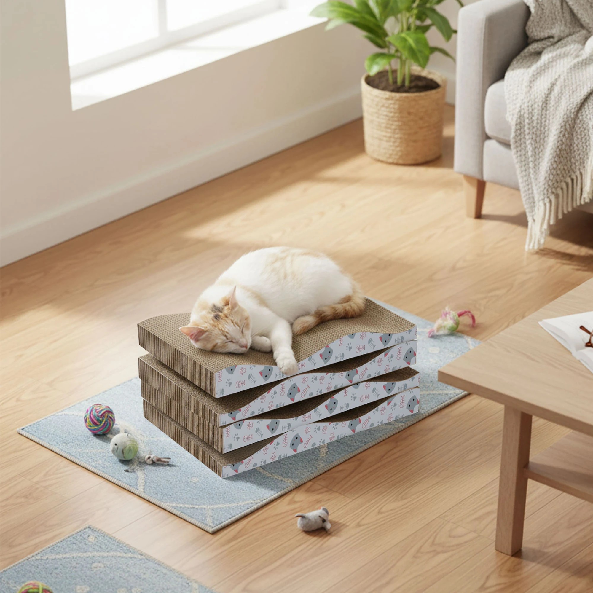 7 Pawz 4PCS Cat Scratcher Board, 7 of 9