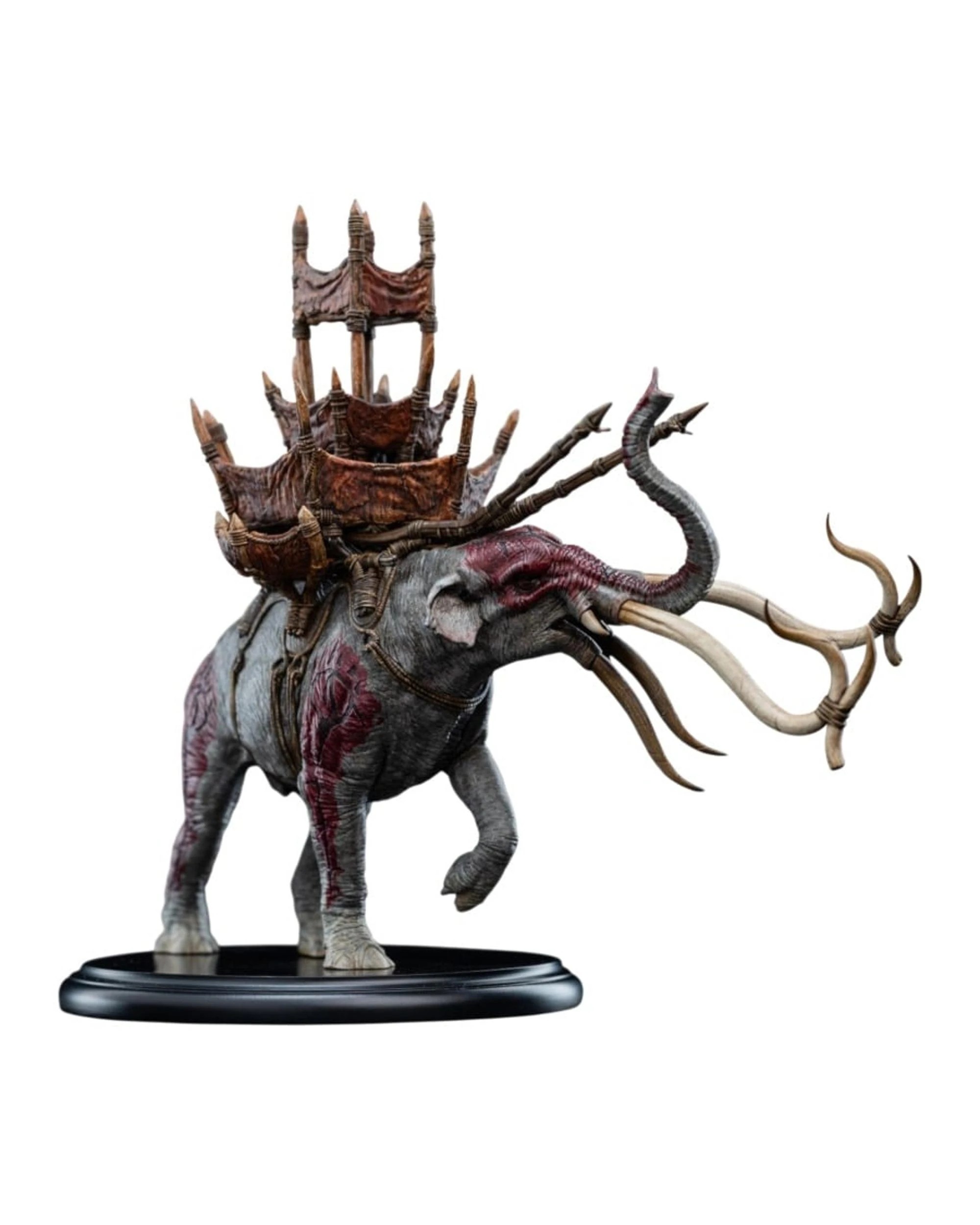 1 The Lord of the Rings Mumak in Battle Miniature Statue, 1 of 10
