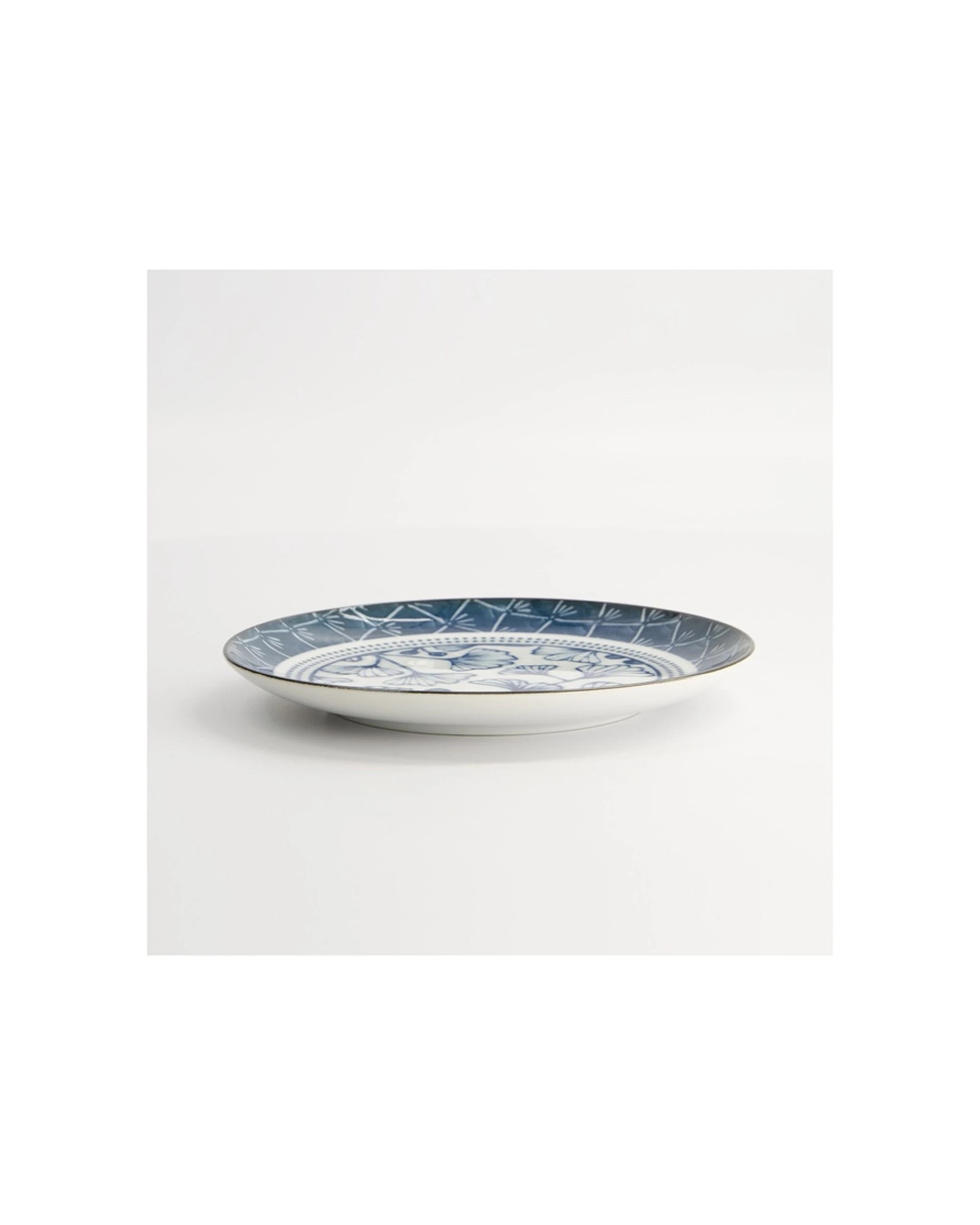 2 Tokyo Design Flora Japonica Plate 16cm Gingko Porcelain Microwave Safe - White, 2 of 4