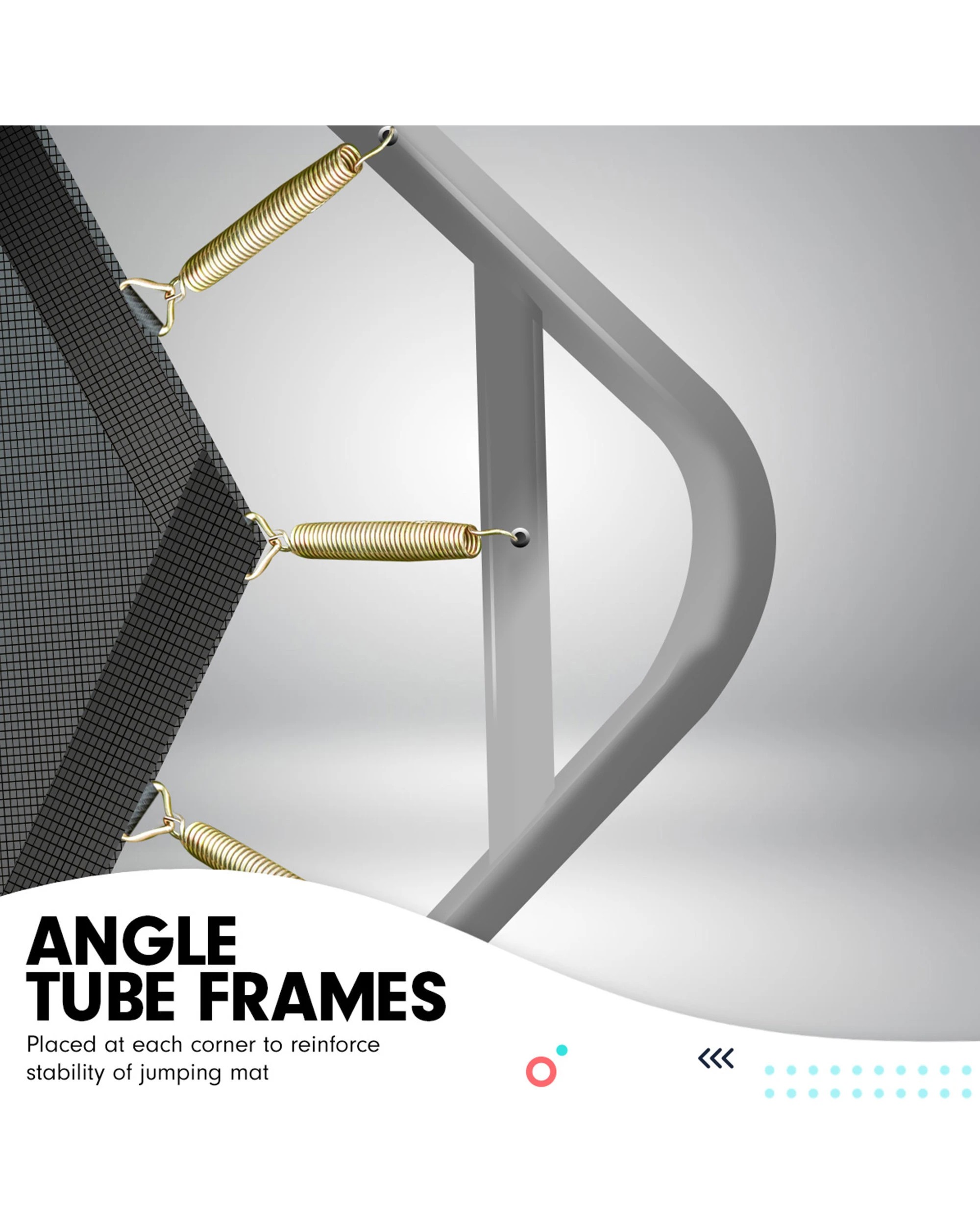 5 Kahuna Trampoline 8 ft x 11 ft Rectangular Outdoor Orange, 5 of 10