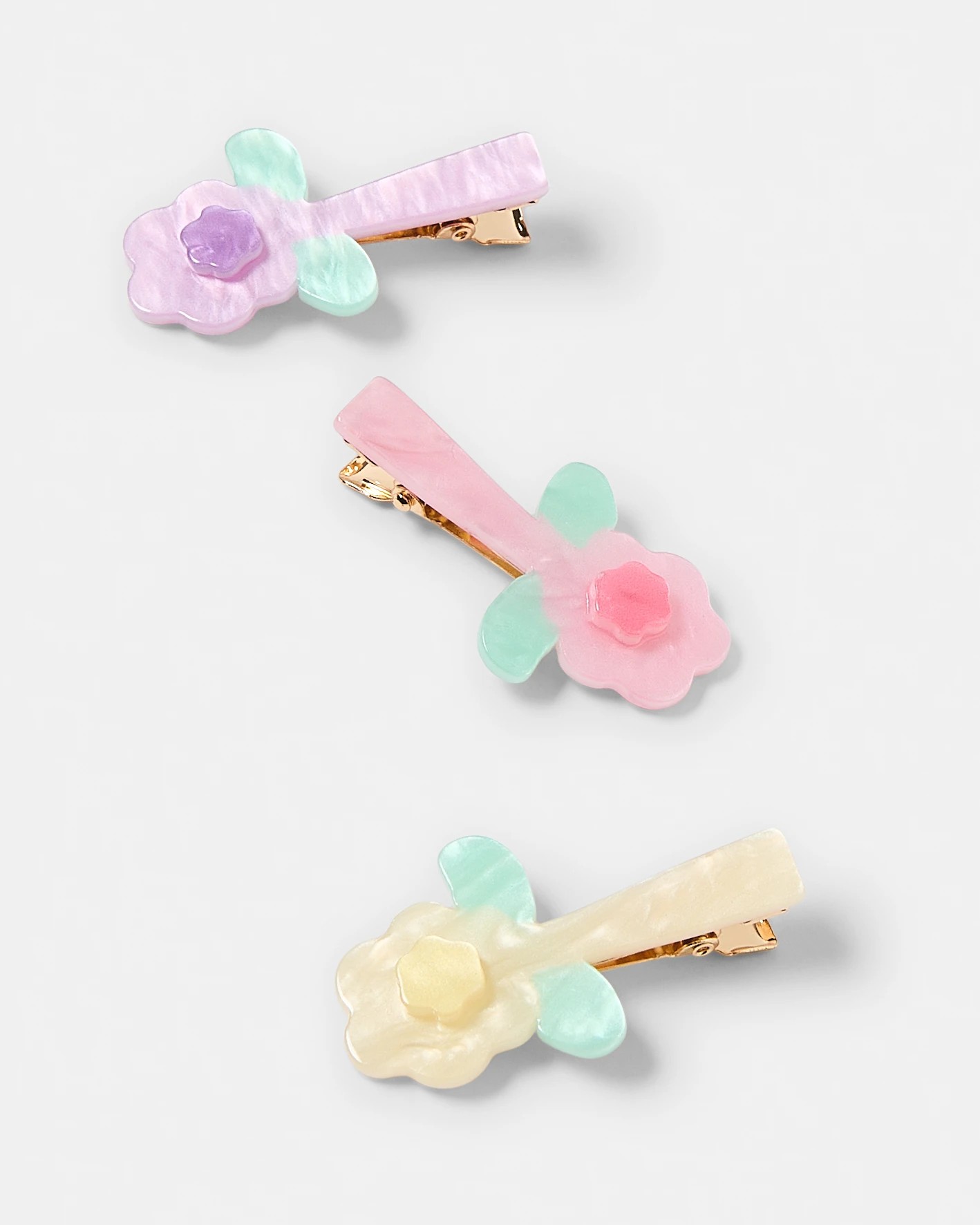 2 3 Pack Flower Acetate Clips, 2 of 3