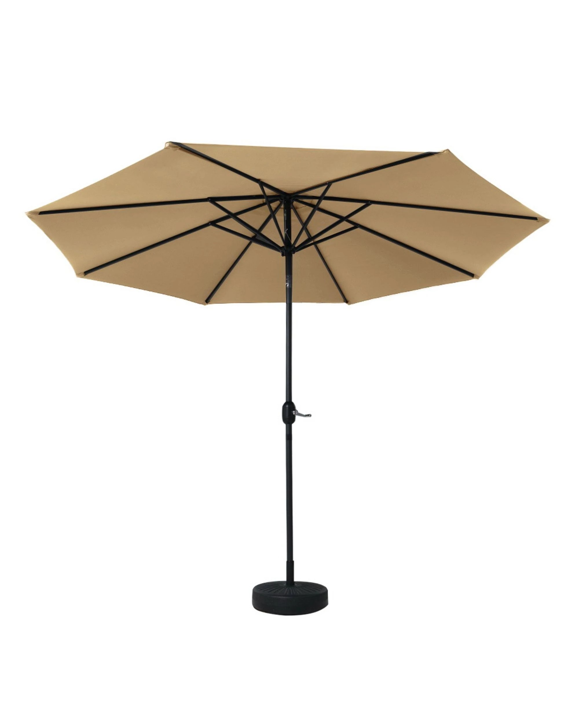3 Instahut 3m Outdoor Umbrella W/base Pole Tilt Beach Garden Patio Beige
 - White, 3 of 3