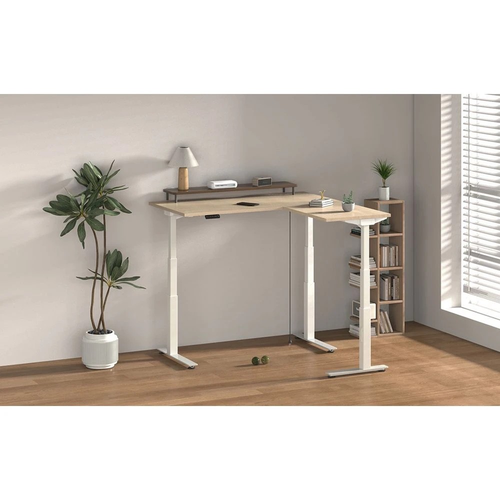 5 Stilford S2 Electric Corner Workstation 1500mm Oak Desks, Tables and Workstations, 5 of 8