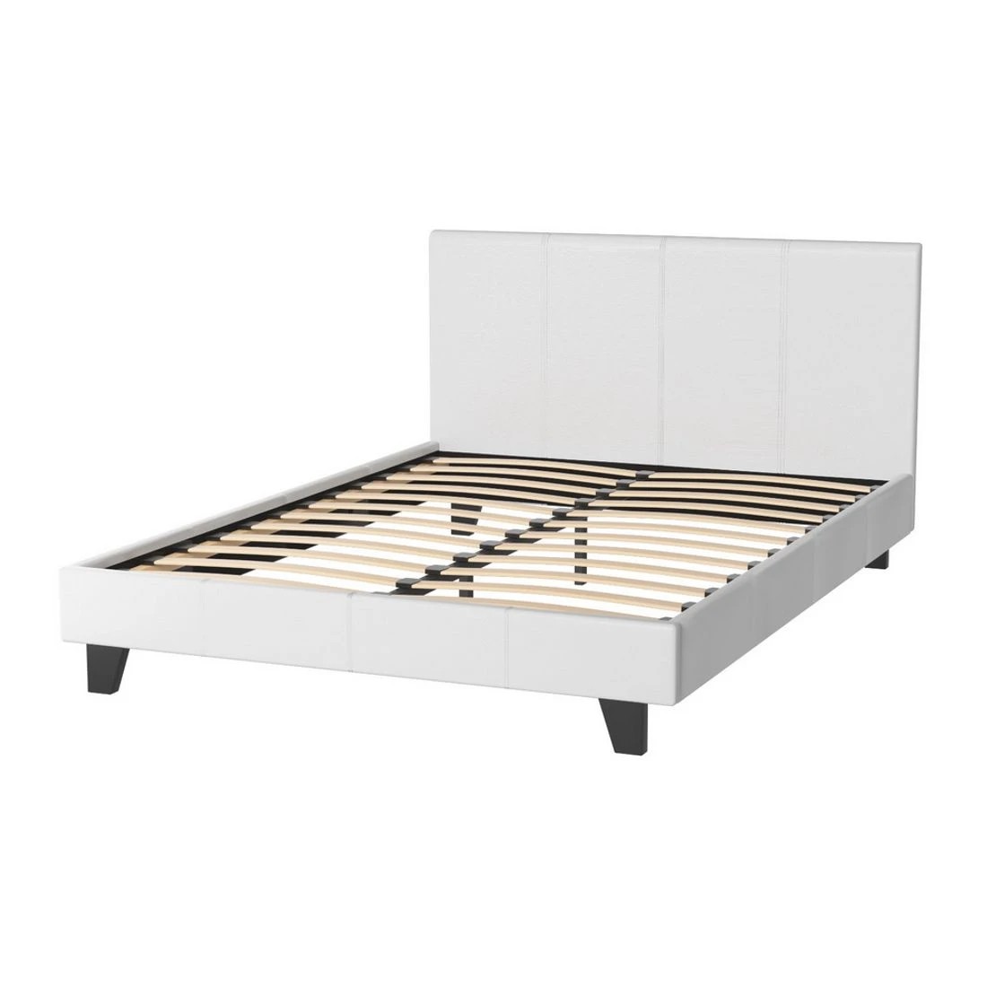 4 Artiss Bed Frame Double Size  NEO - White, 4 of 8