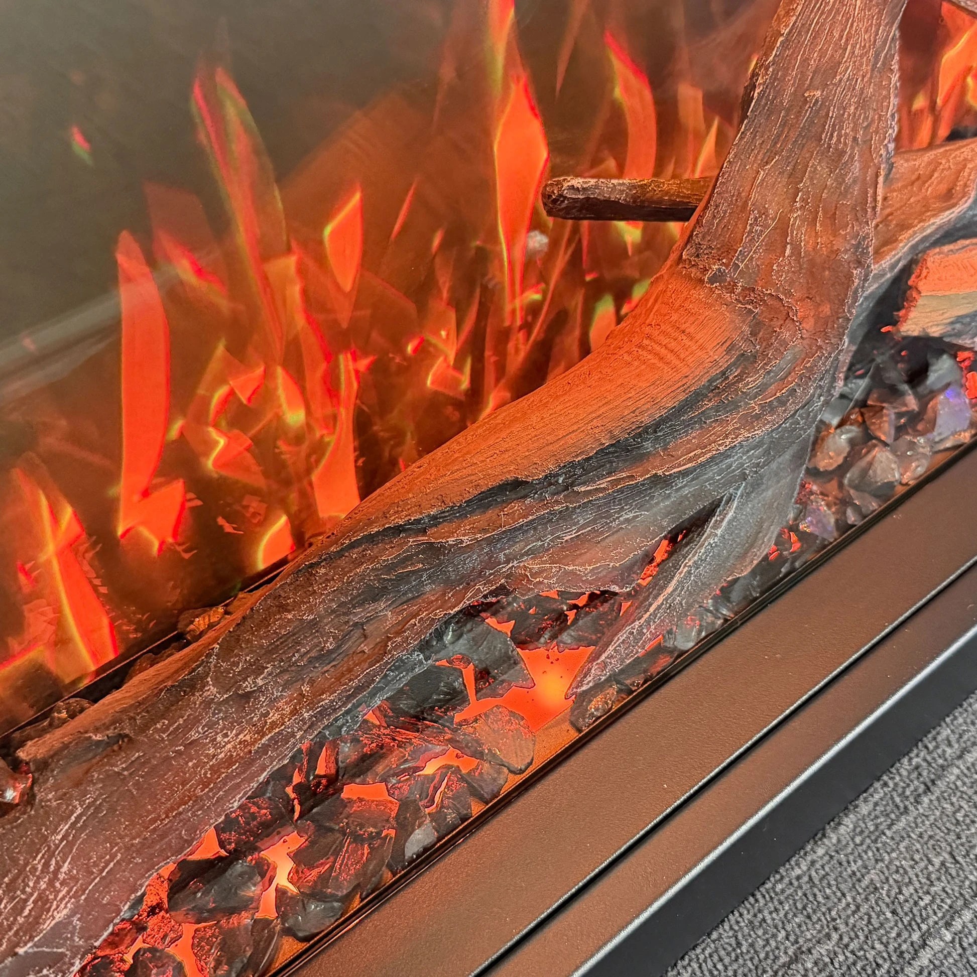 3 Moda Living Nova 33 inch Electric Fireplace - Black, 3 of 4