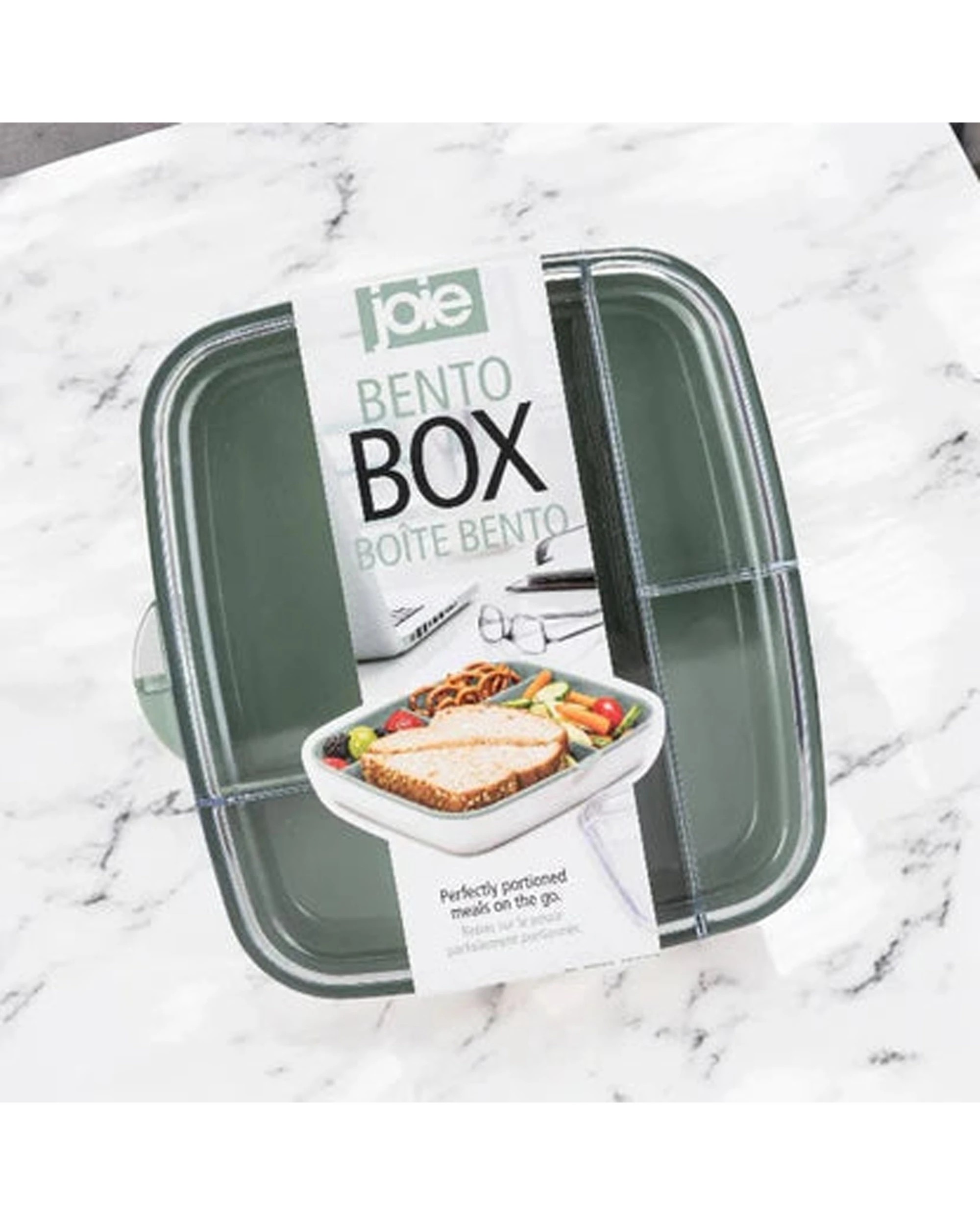 2 Joie Bento Box 17x20x5cm With Sandwich Section Microwave Dishwasher Safe, 2 of 2