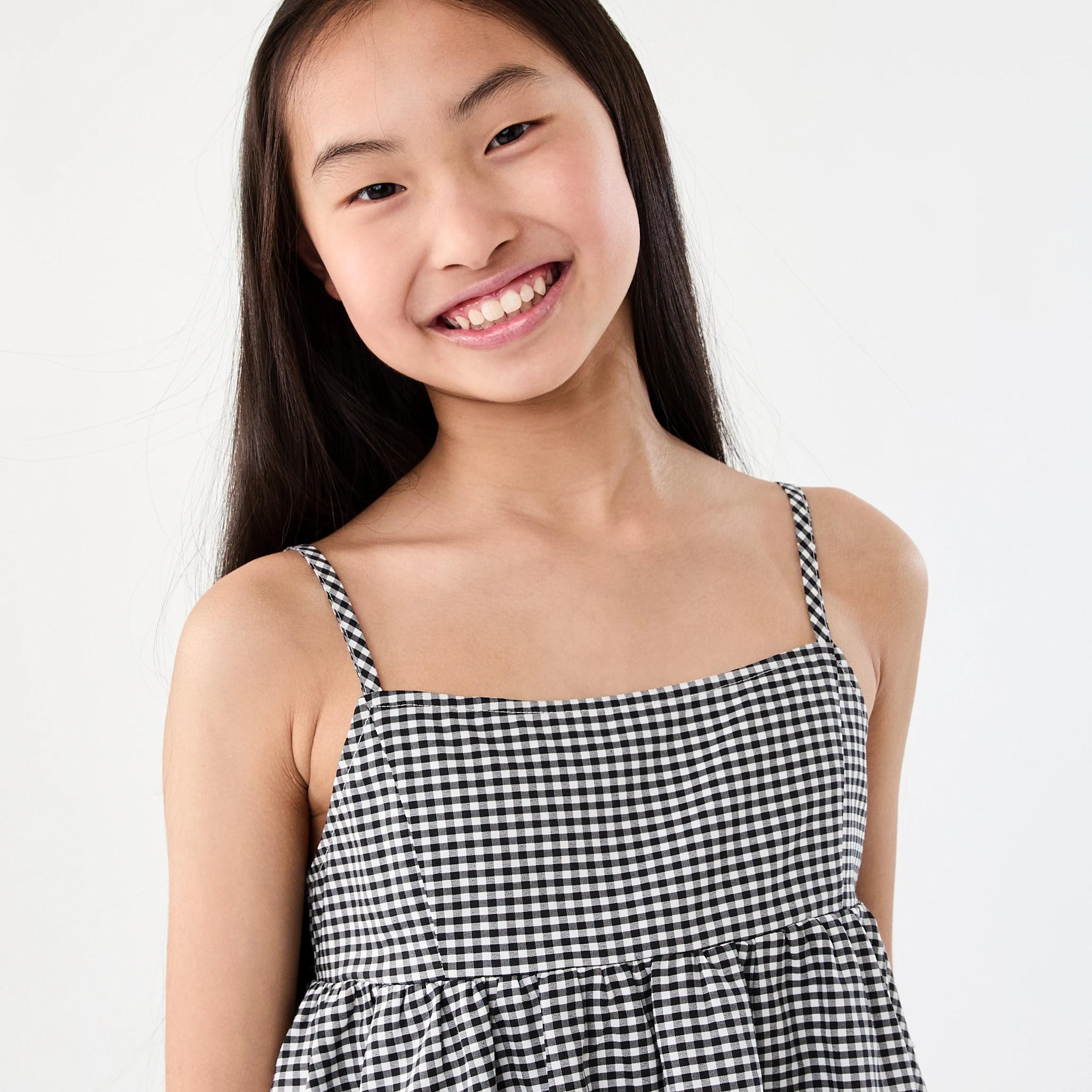 3 Bubble Hem Woven Top Blk Gnghnm, 3 of 8