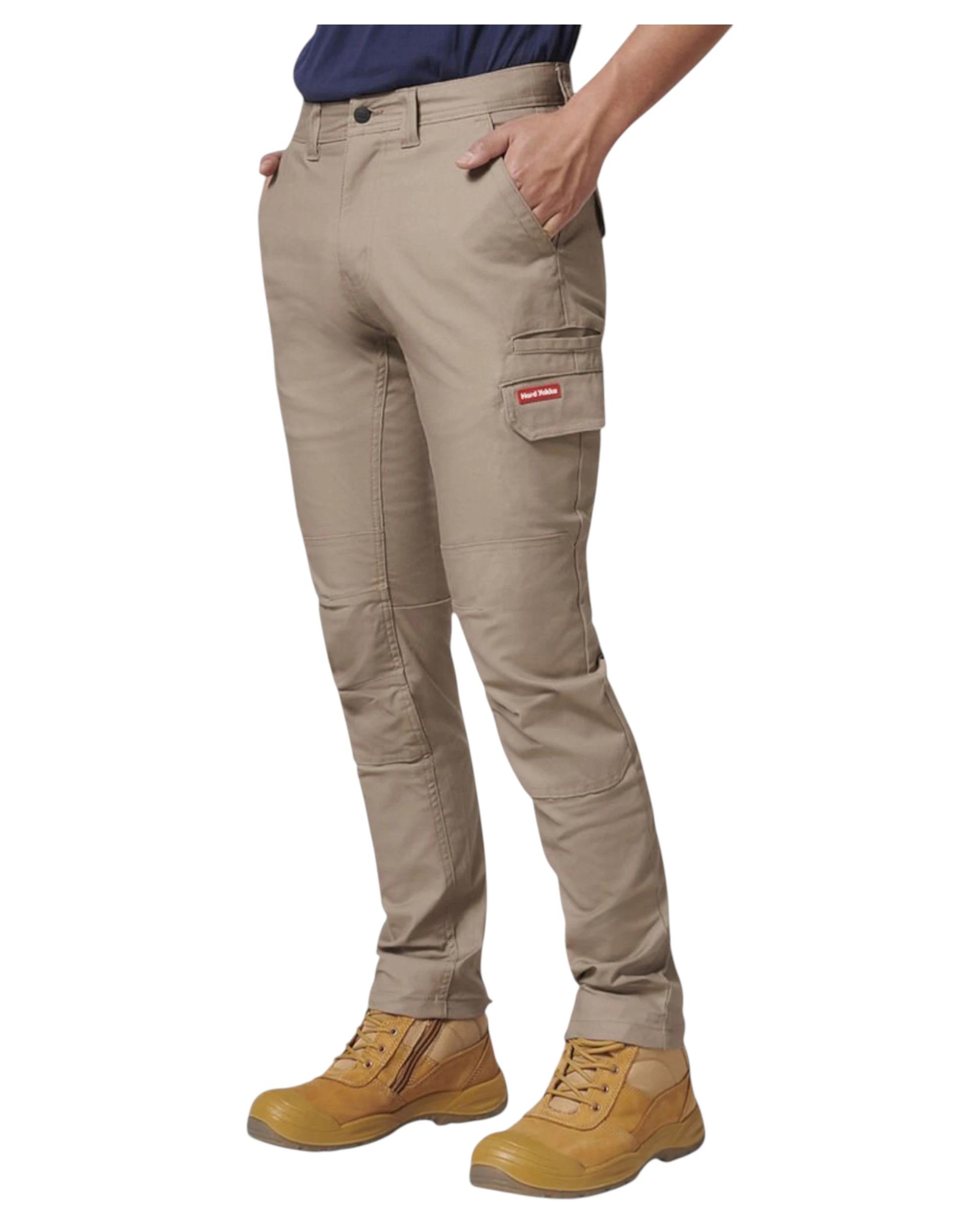 3 Hard Yakka Mens 3056 Stretch Canvas Cargo Pants Desert DESERT, 3 of 10