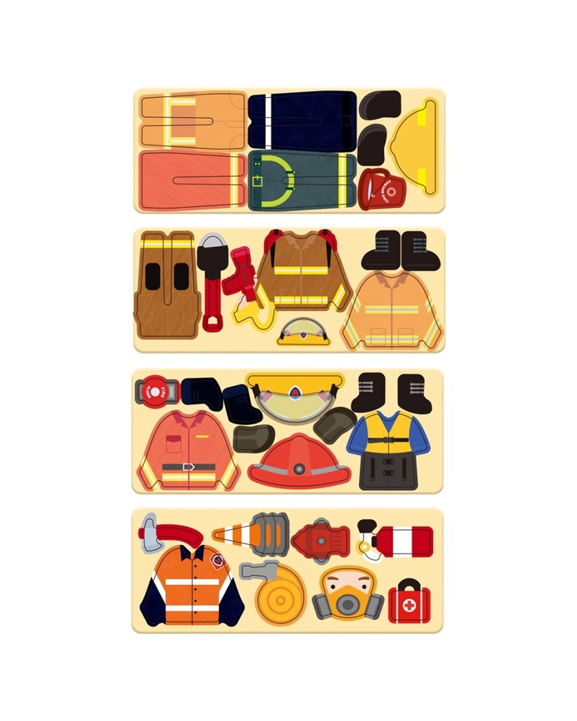2 Mieredu Magnetic Puzzle Box Firefighter Play Toy Set, 2 of 3