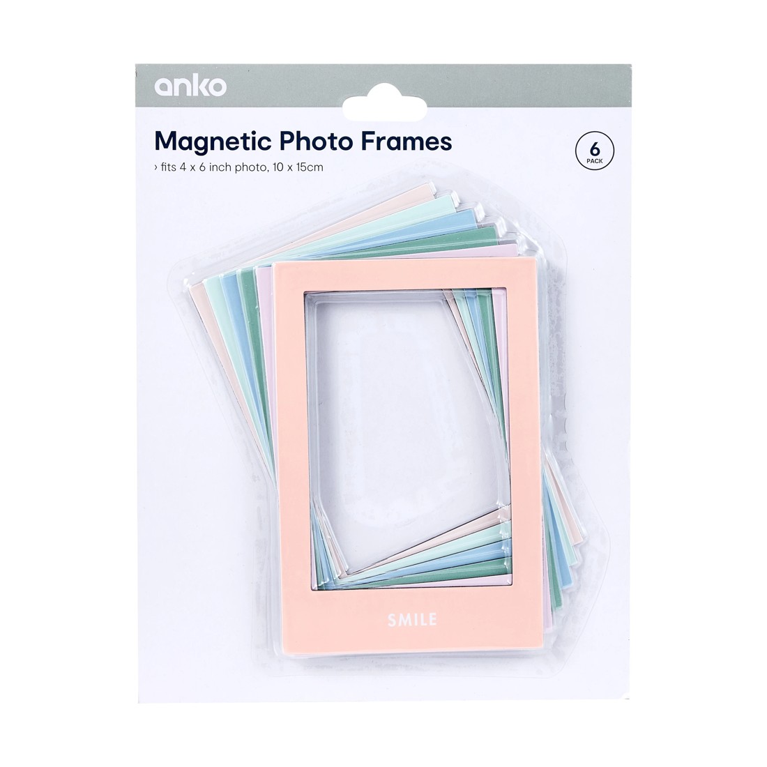 1 6 Pack Magnetic Photo Frames, 1 of 6