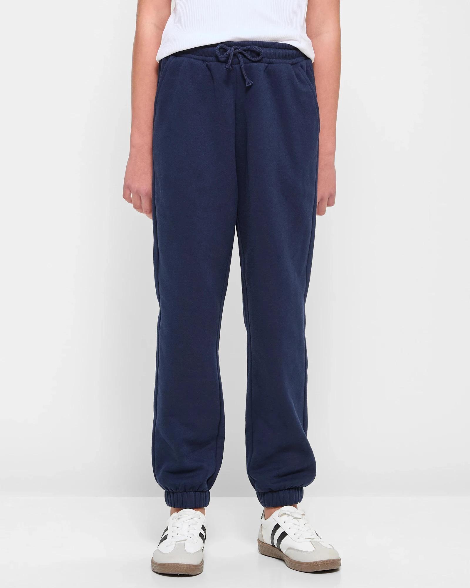 1 Target Girls Essential Trackpants NAVY, 1 of 5