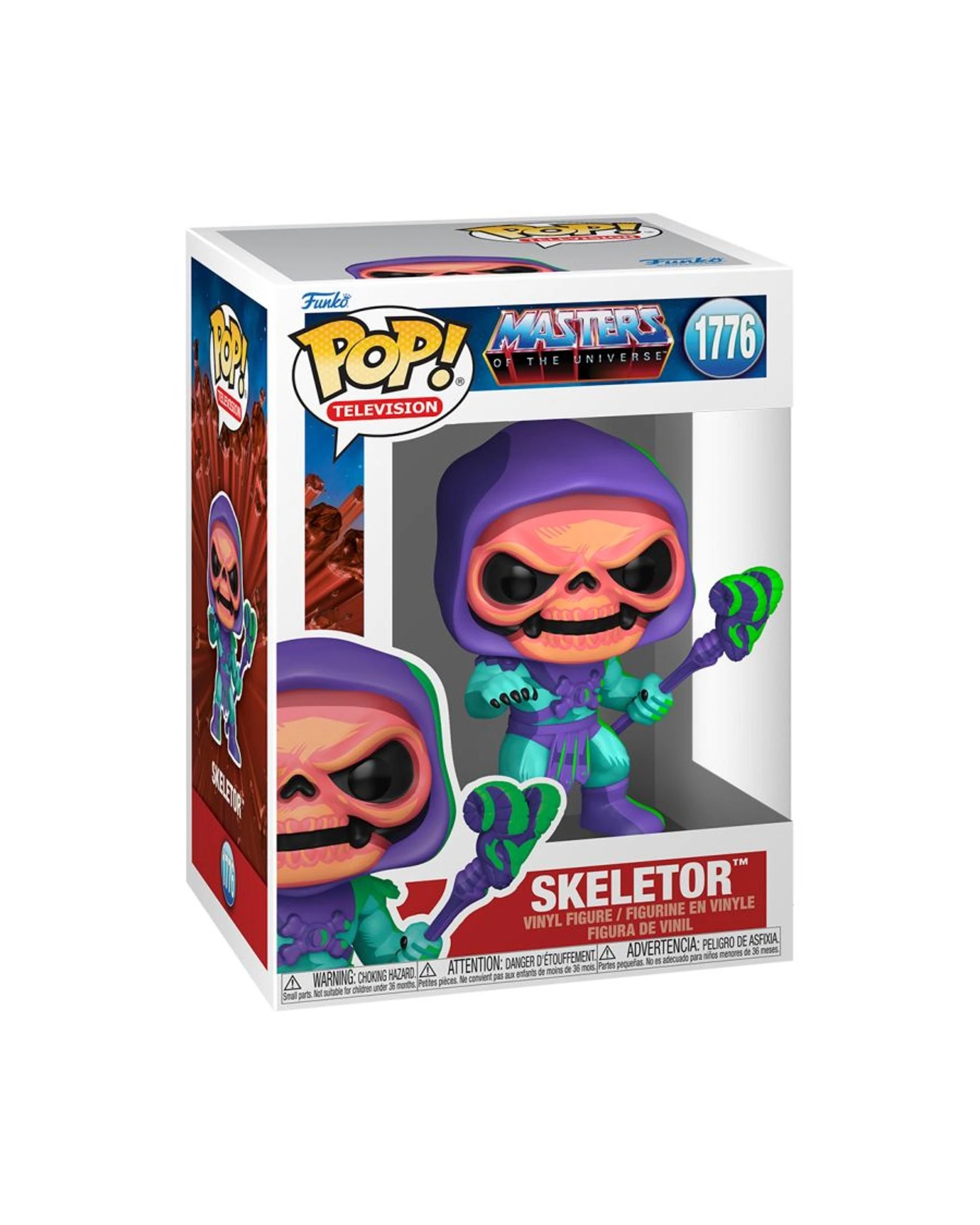 3 Masters of the Universe Skeletor - Retro Neon Deco -  Funko POP! Vinyl, 3 of 3