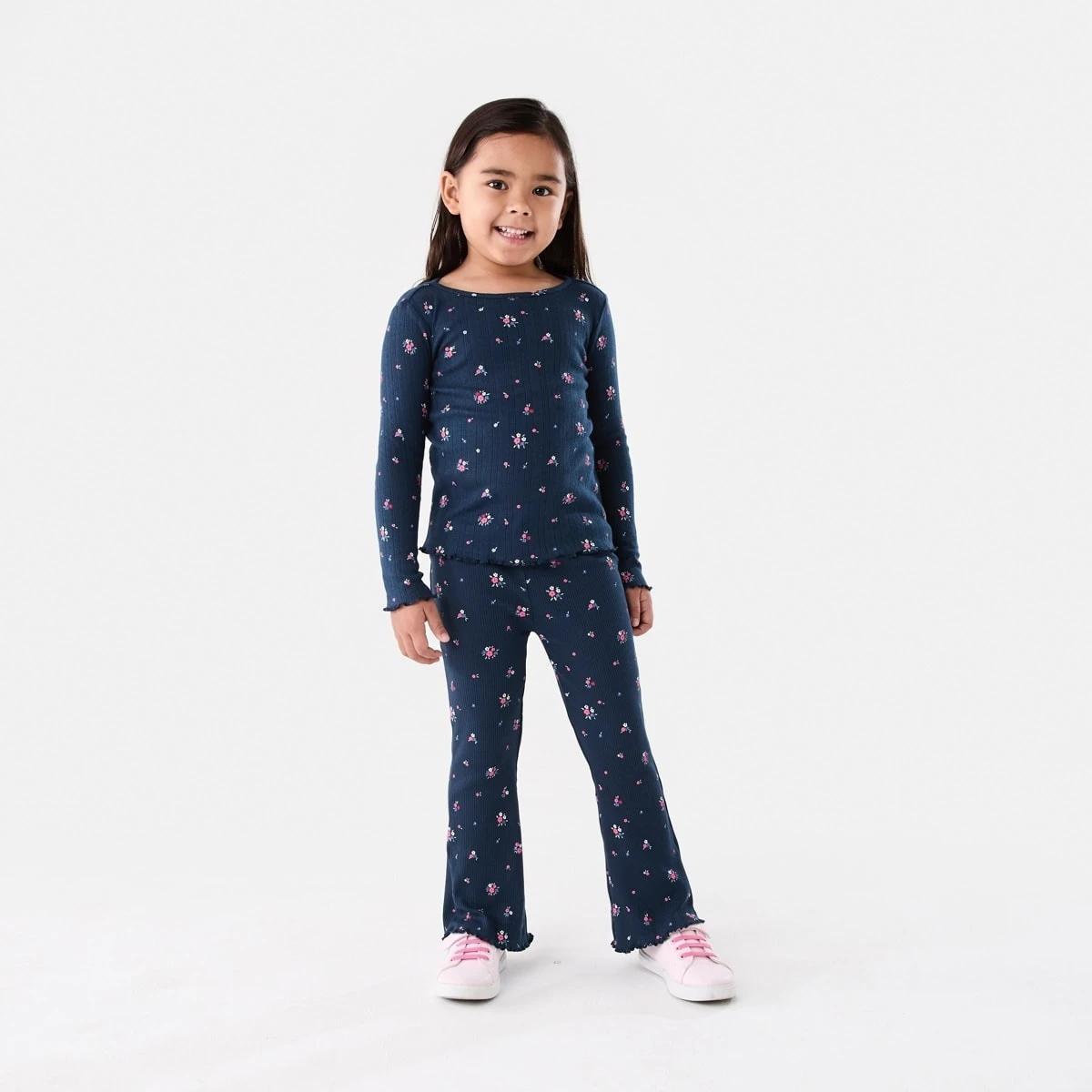 5 Rib Flare Leggings Ditsy, 5 of 8