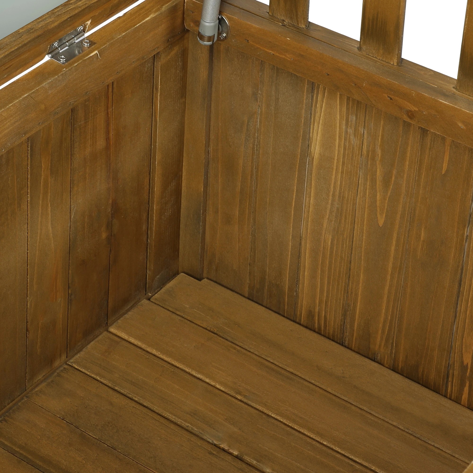 7 Livsip Outdoor Storage Box Garden Bench Wooden Container Chest Toy Cabinet XL - Natural, 7 of 7