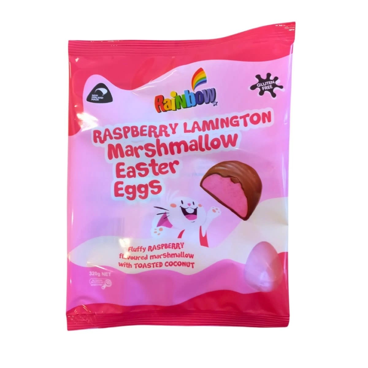 1 Rainbow Raspberry Lamington Marshmallow Easter Eggs 320g, 1 of 2