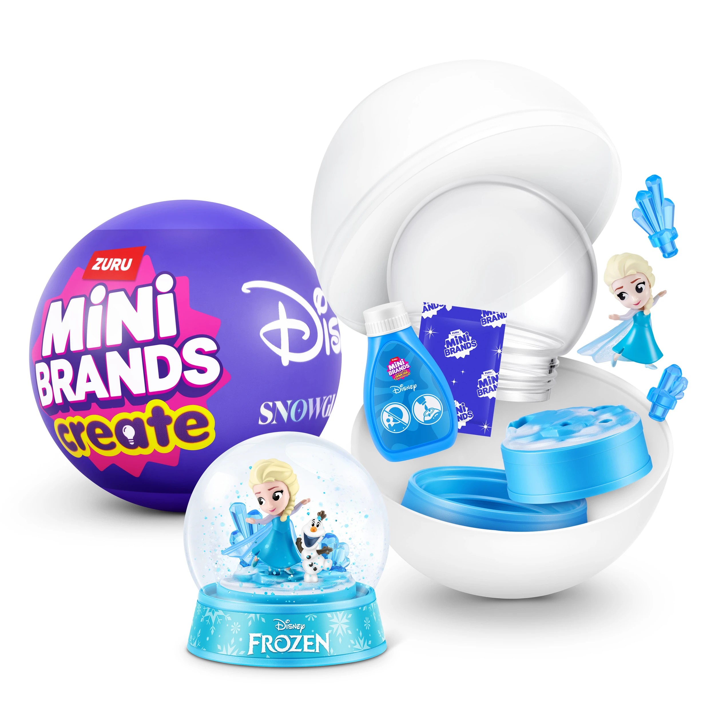 1 ZURU Mini Brands Create Disney Snow Globe Series 1 Capsule - Assorted, 1 of 8