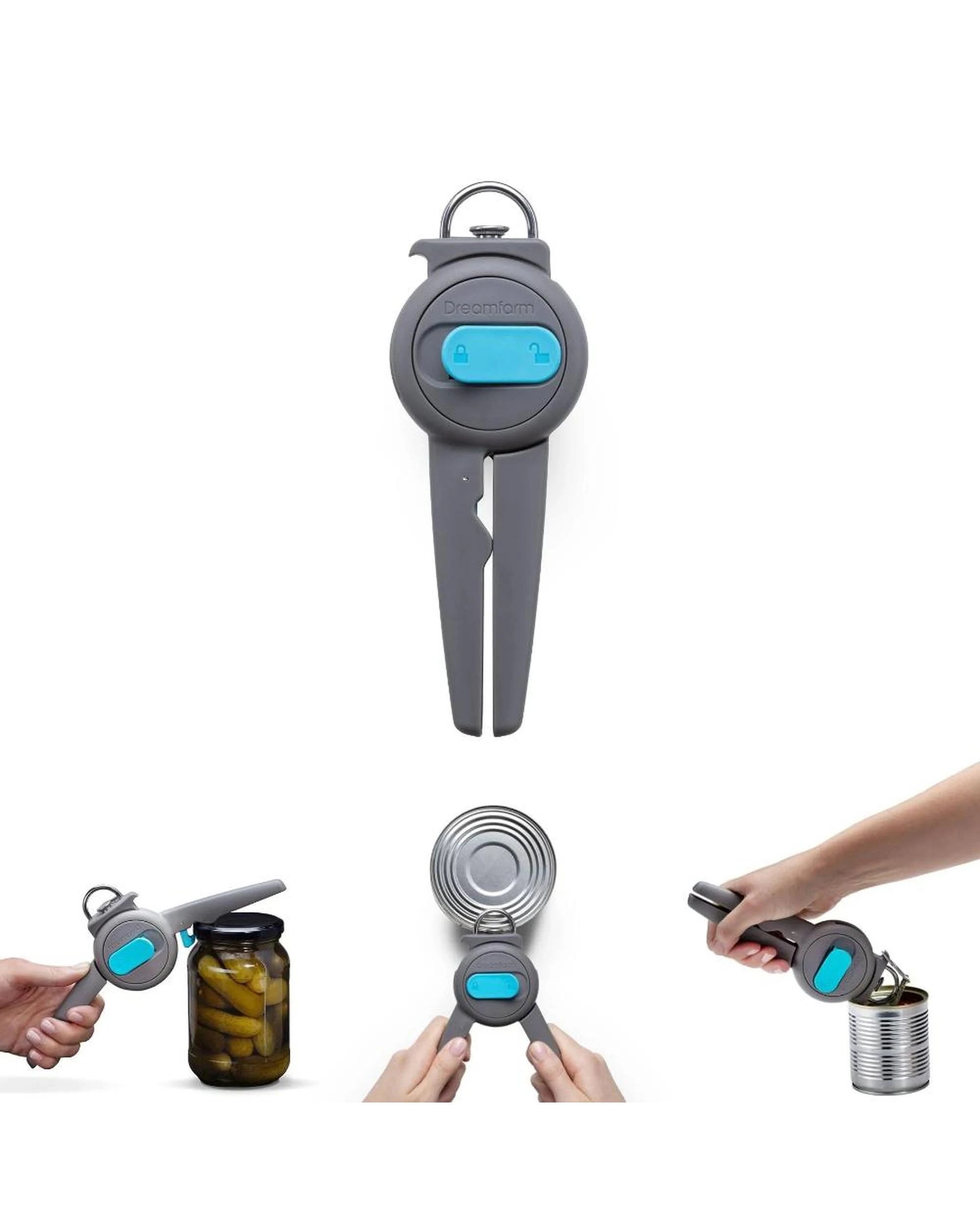 1 Dreamfarm Dopener Grey Can Opener  Grey Black, 1 of 2