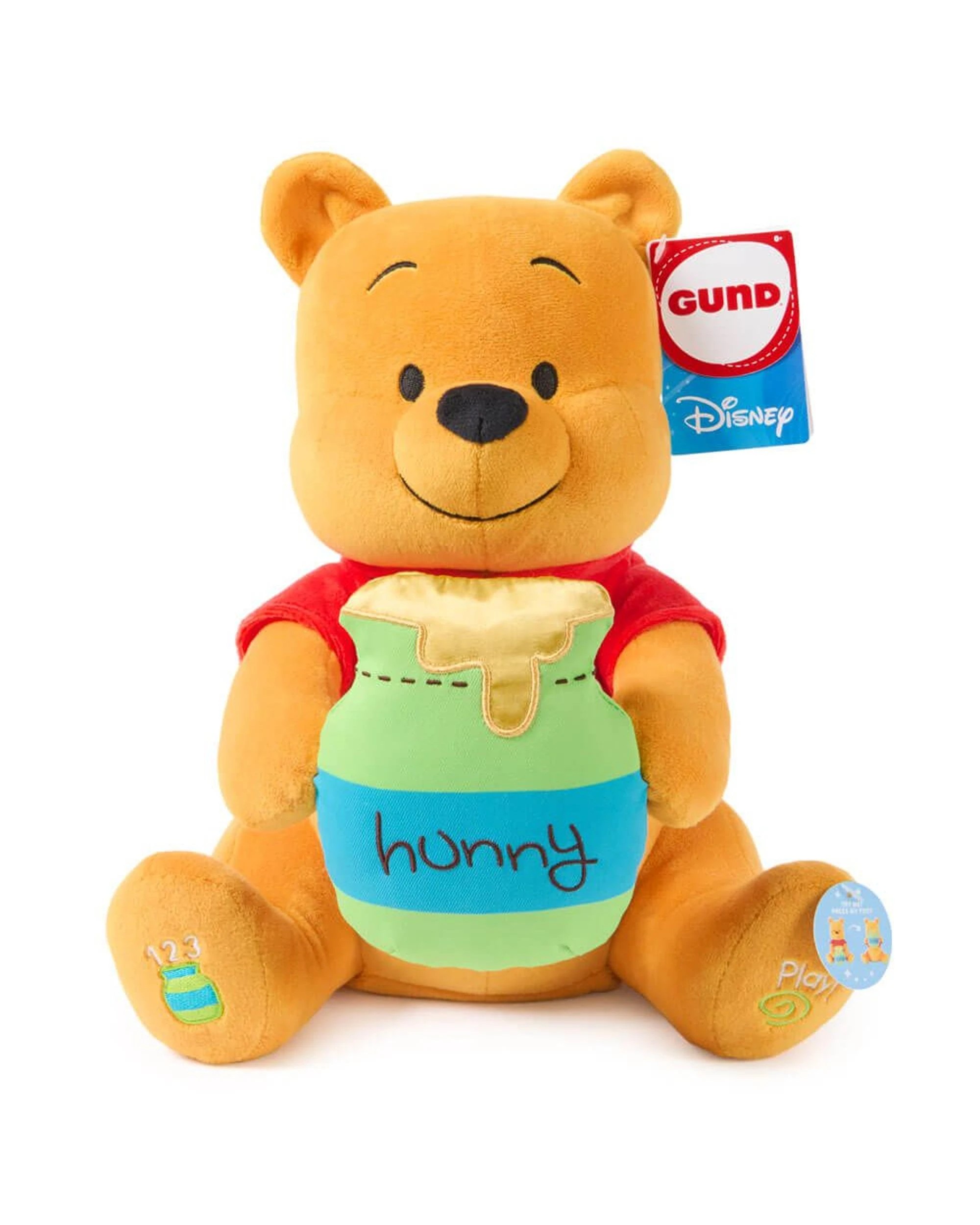 1 Disney Animated Peek-A-Boo Pooh Plush, 1 of 4