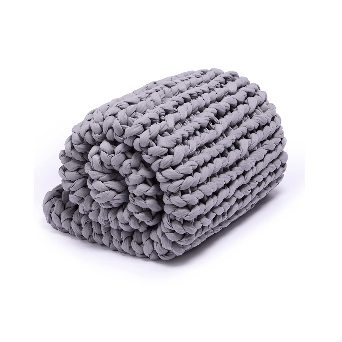 4 Onkaparinga 6kg Knitted Weighted Blanket Home Bedding 110x135cm
 - Silver, 4 of 5