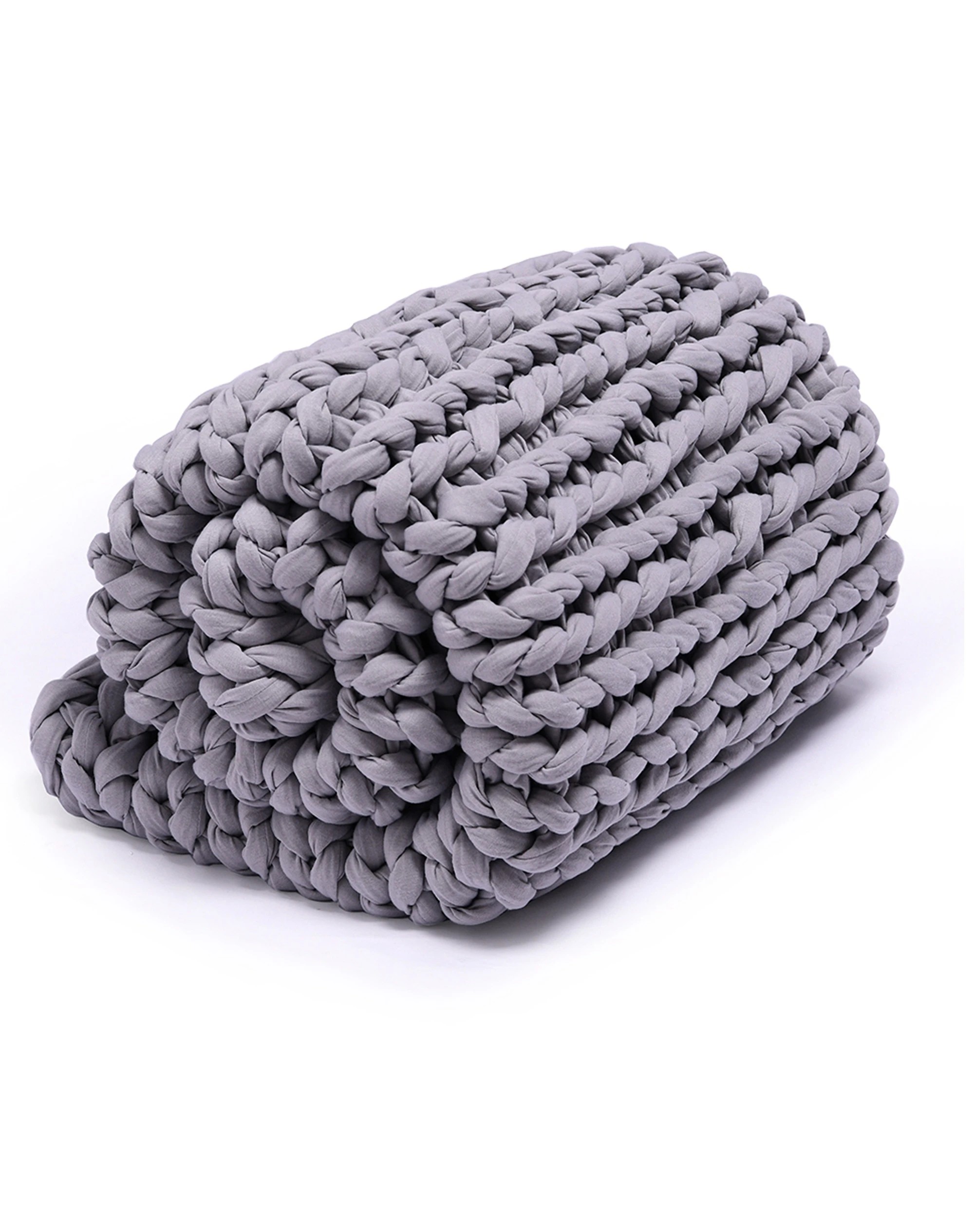 4 Onkaparinga 6kg Knitted Weighted Blanket Home Bedding 110x135cm
 - Silver, 4 of 5