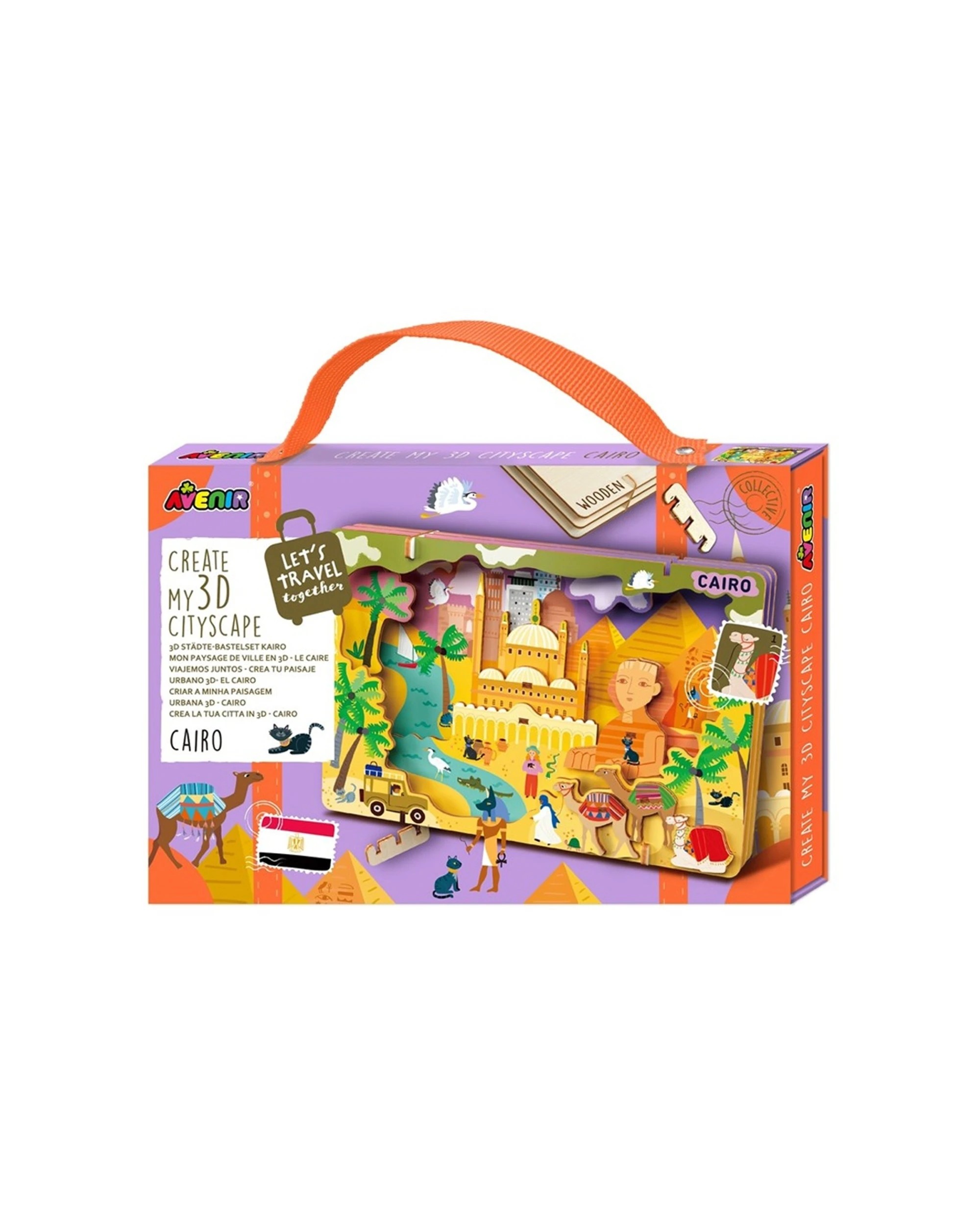 1 Avenir Create My 3D Cityscape Wooden Puzzle Kids Construction Toy Cairo, 1 of 3