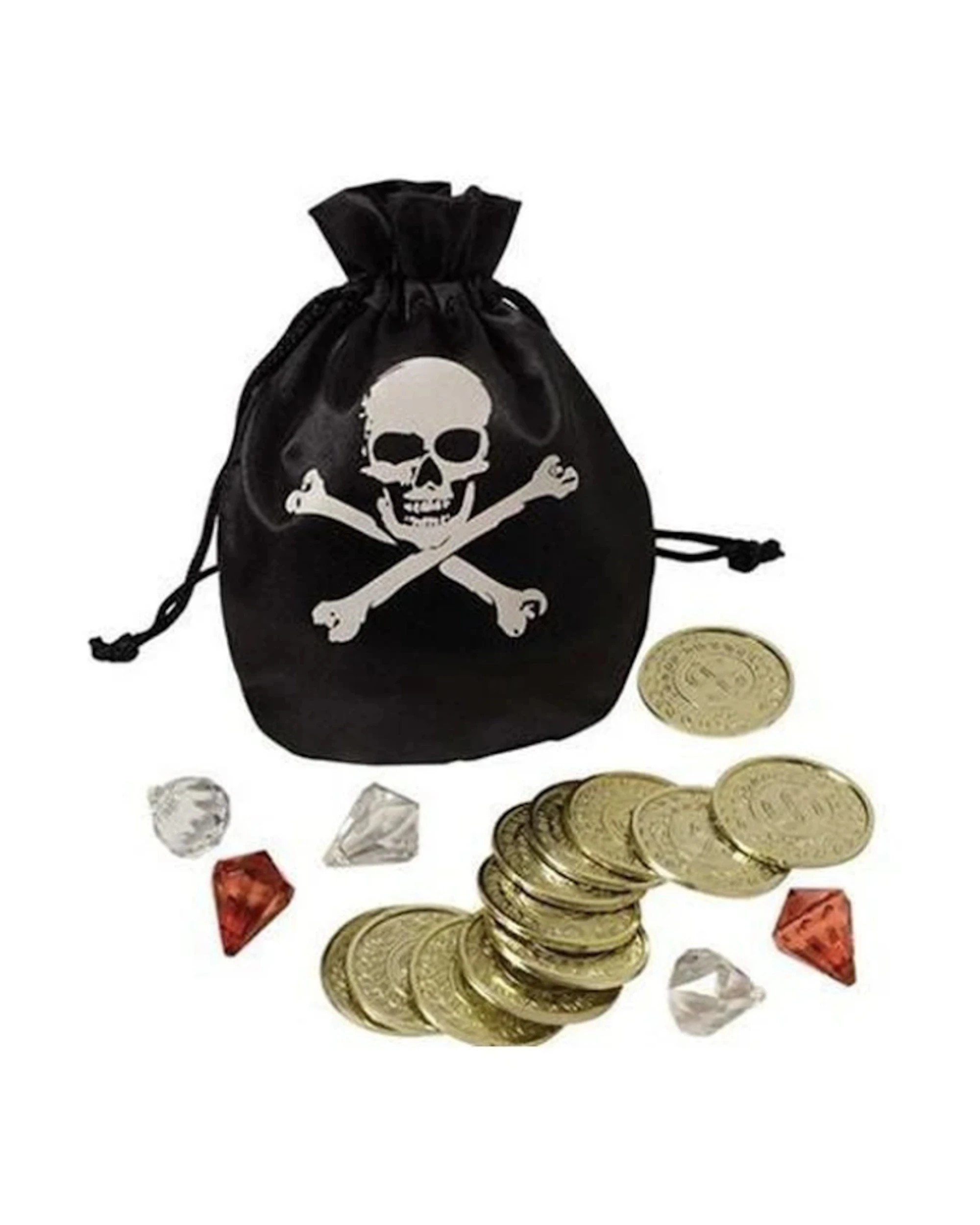 1 Amscan Inc. Pirate Pouch With Coins and Jewels - One Size - Multi, 1 of 1