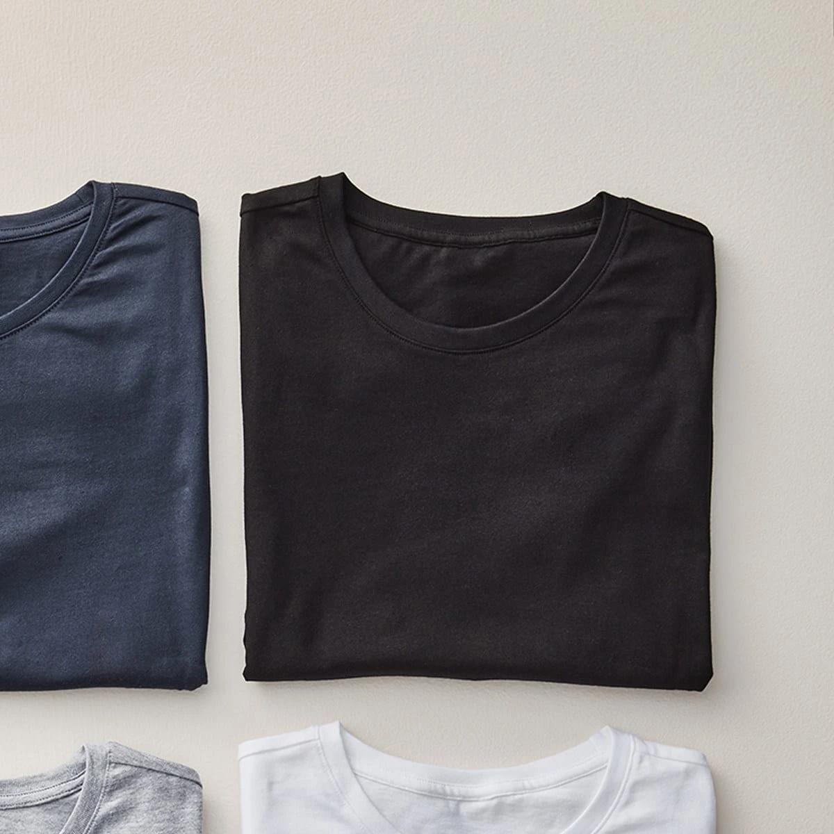 7 Plain Crew Neck T-shirt BLACK, 7 of 7