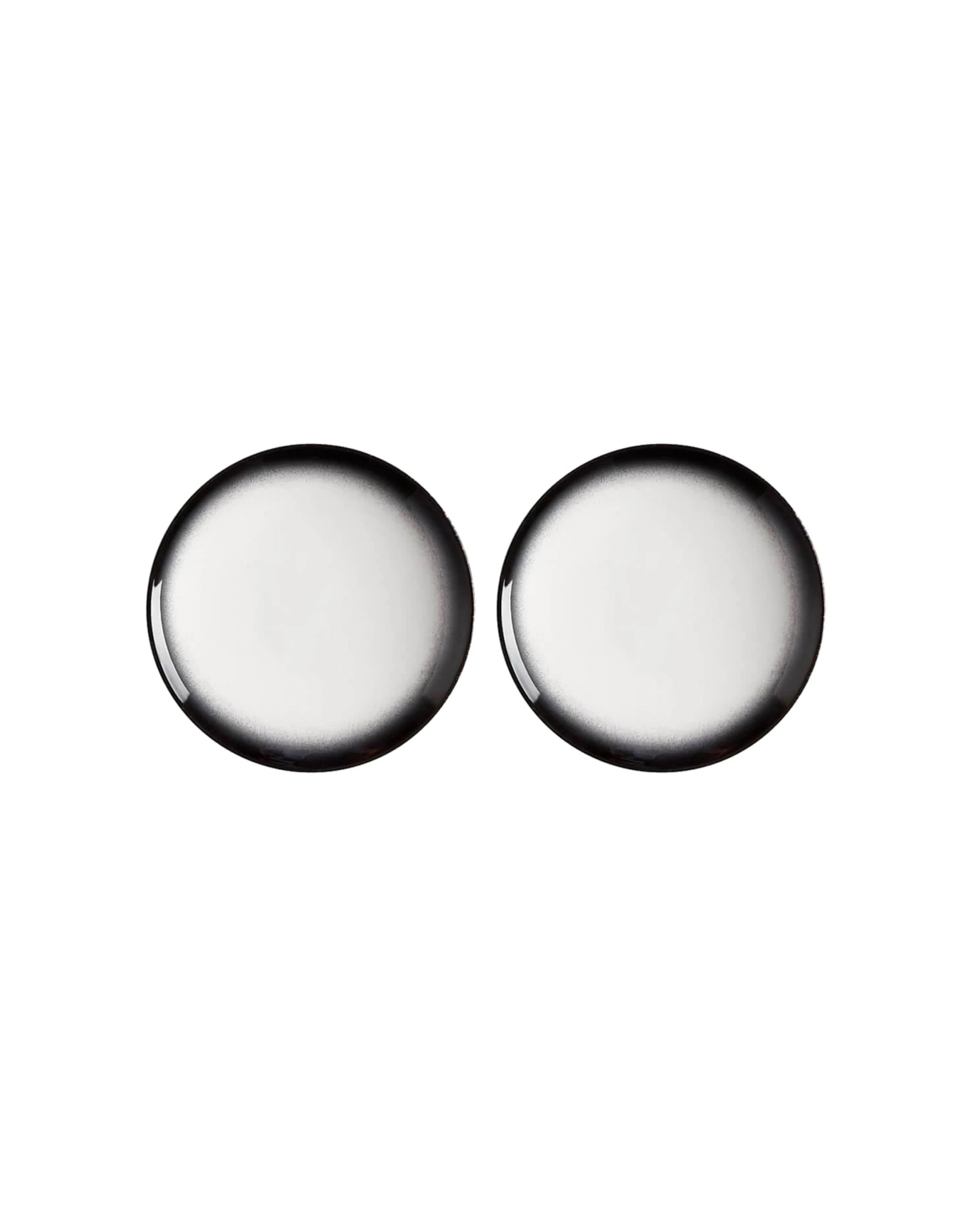 1 Maxwell & Williams 2x Porcelain Caviar Granite Coupe Plate Set 27cm - Multi, 1 of 2