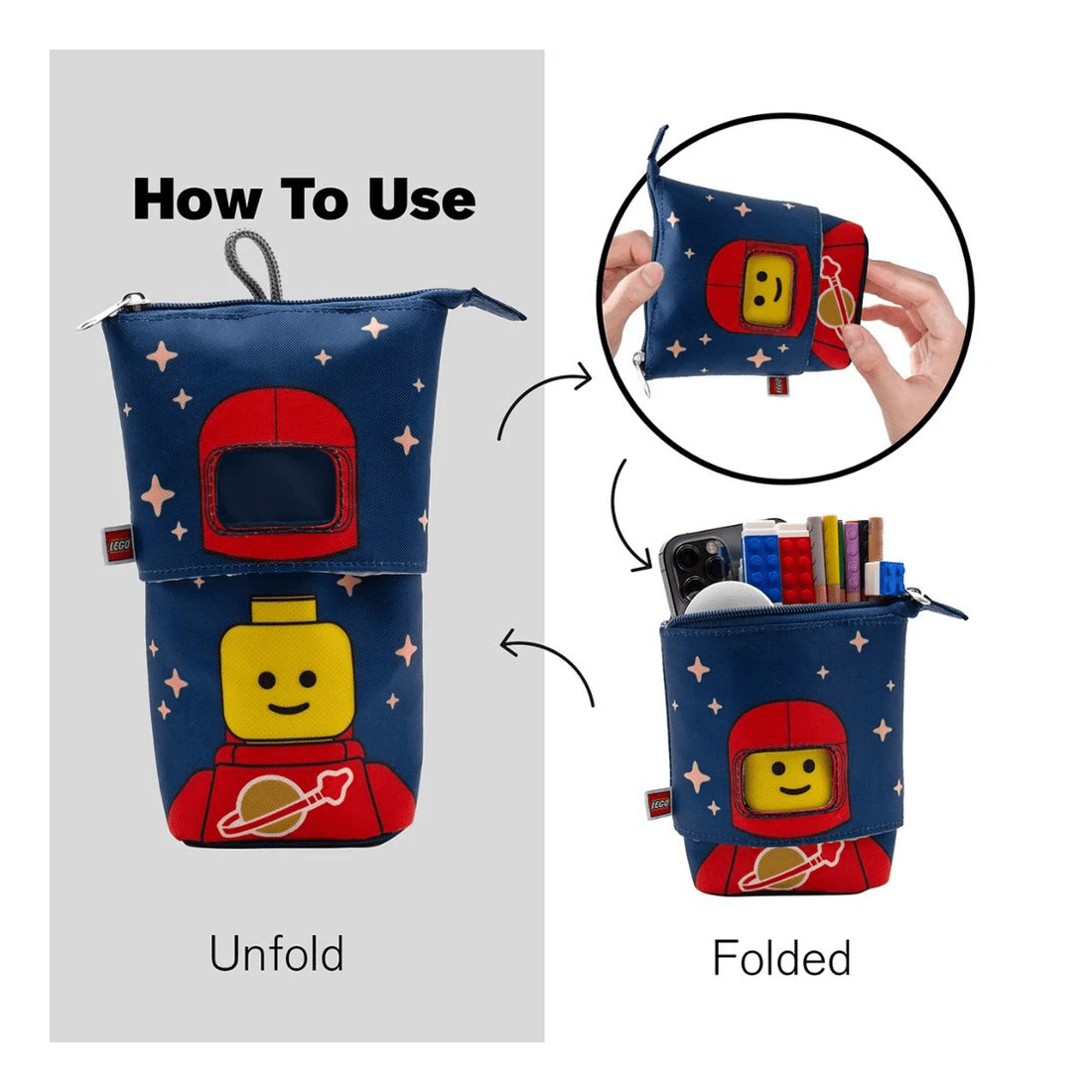 6 Lego Spaceman Popup Case Red, 6 of 6