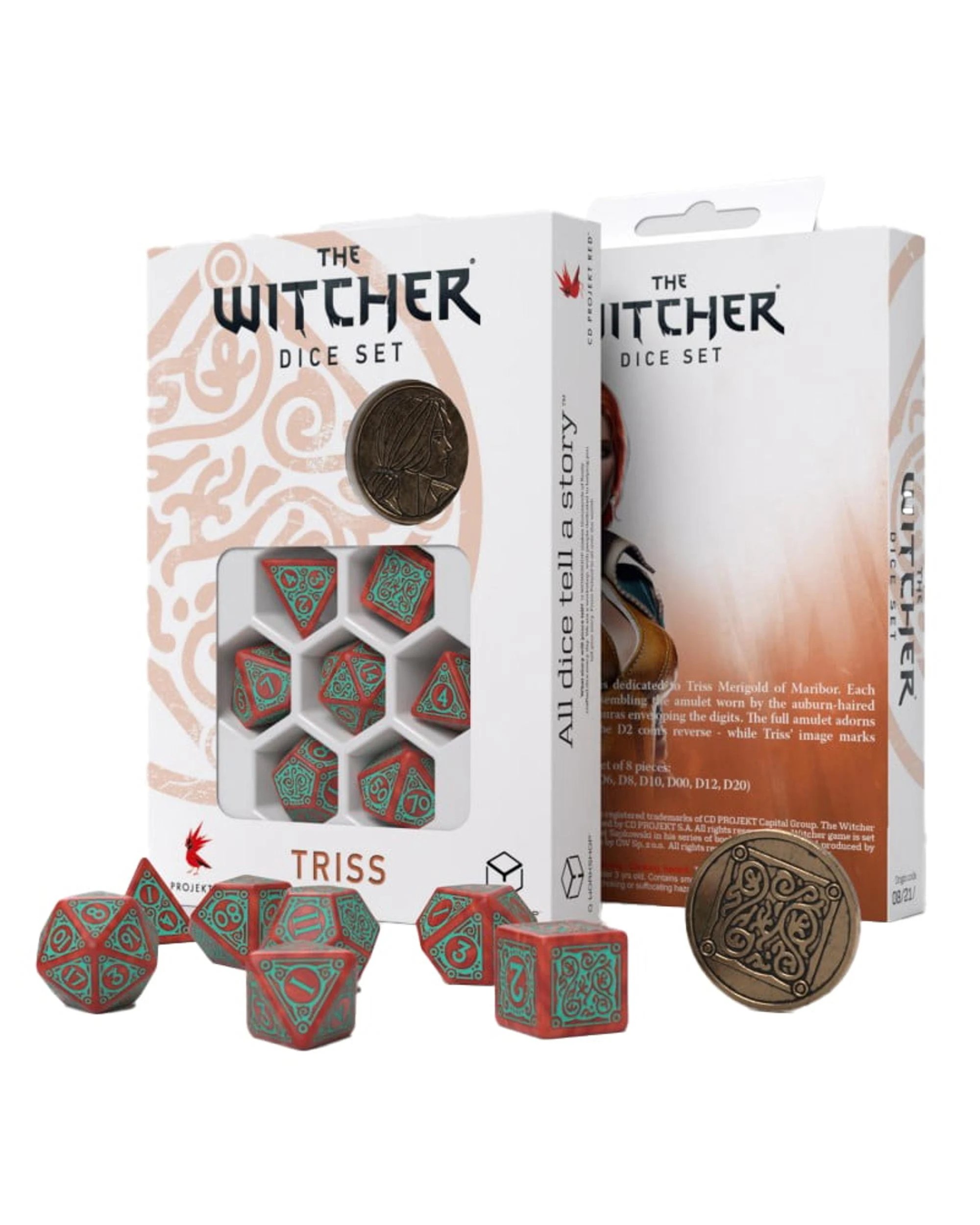 1 Q Workshop The Witcher Triss Merigold the Fearless Dice Set, 1 of 3