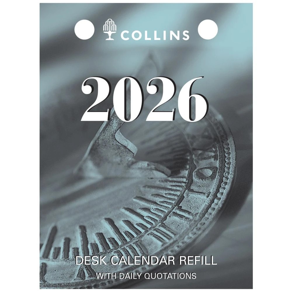 1 Collins 2026 Day to Page Desk Calendar Refill Top Punch, 1 of 2