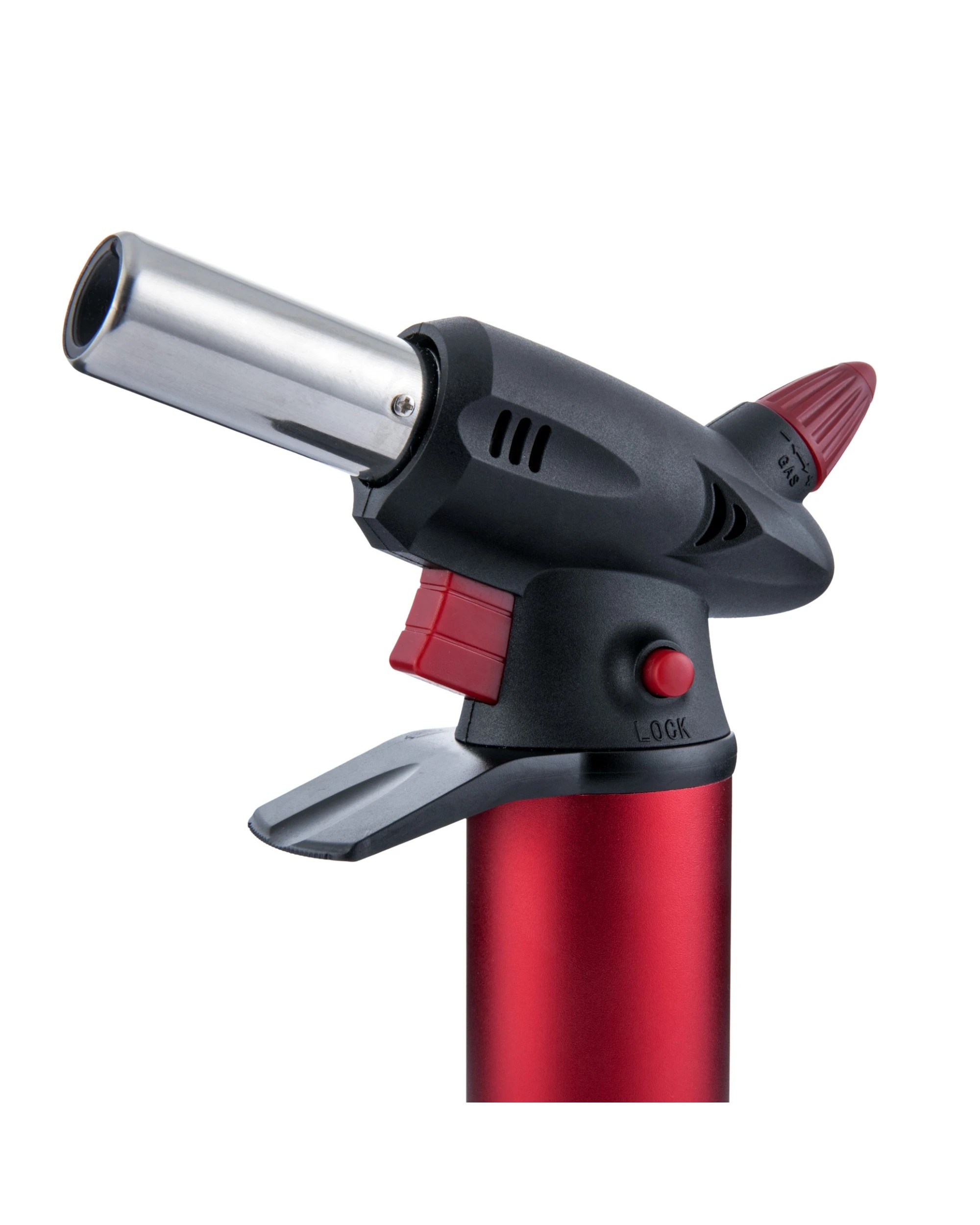 3 Gourmet Kitchen Refillable Butane Kitchen Blow Torch - Red, 3 of 3