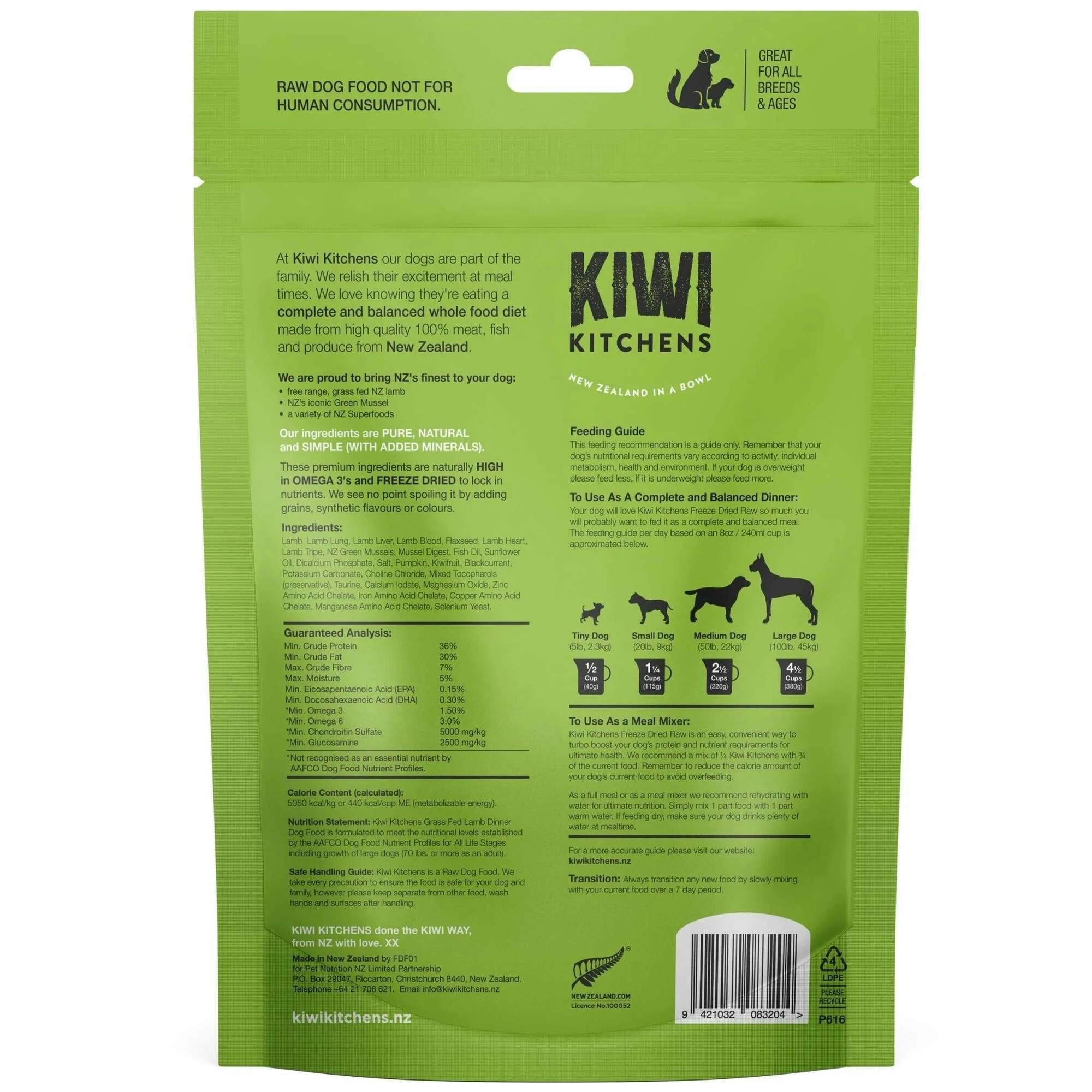 2 Kiwi Kitchens Freeze Dried Lamb Dinner 900g, 2 of 2