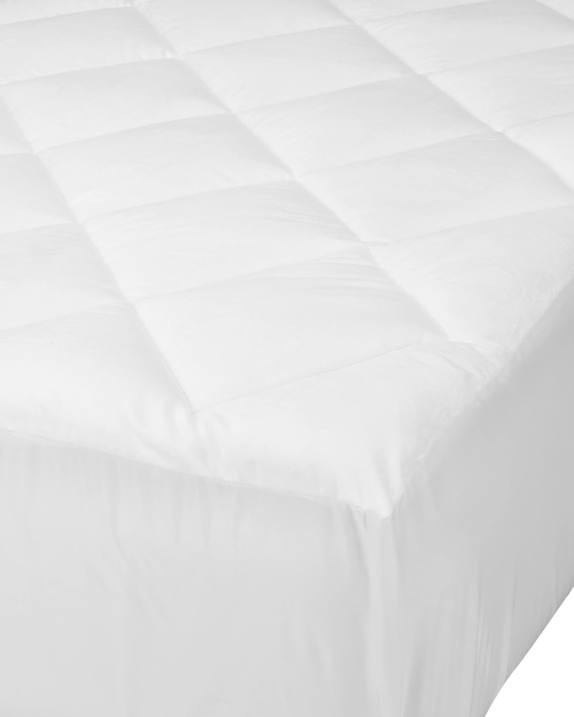 5 Reversible Plush Mattress Topper - Queen Bed, White, 5 of 6