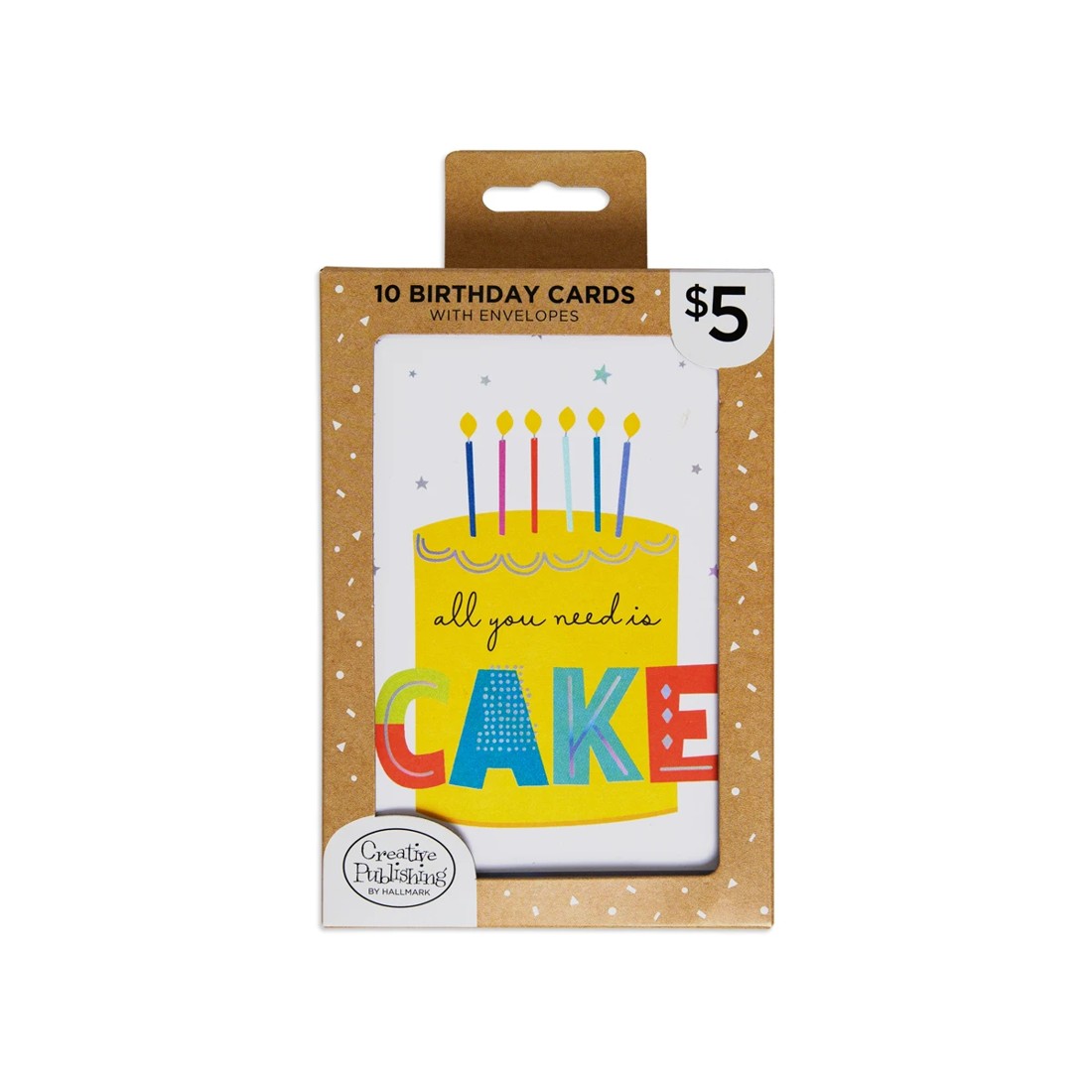 1 10 Pack Creative Publishing by Hallmark Colourful Contemporary Birthday Cards, 1 of 3